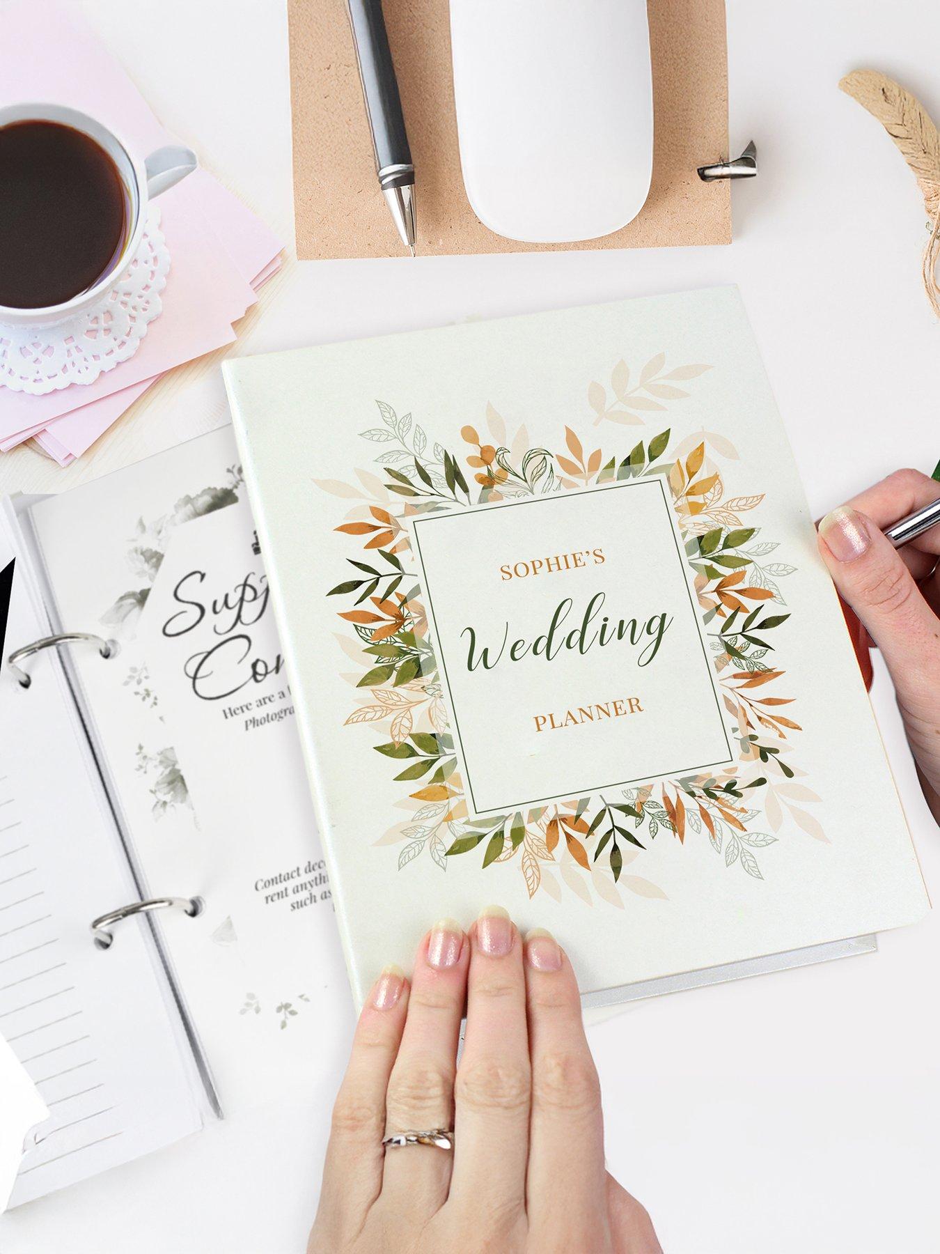 Image 2 of 4 of The Personalised Memento Company Personalised Autumnal Wedding Planner