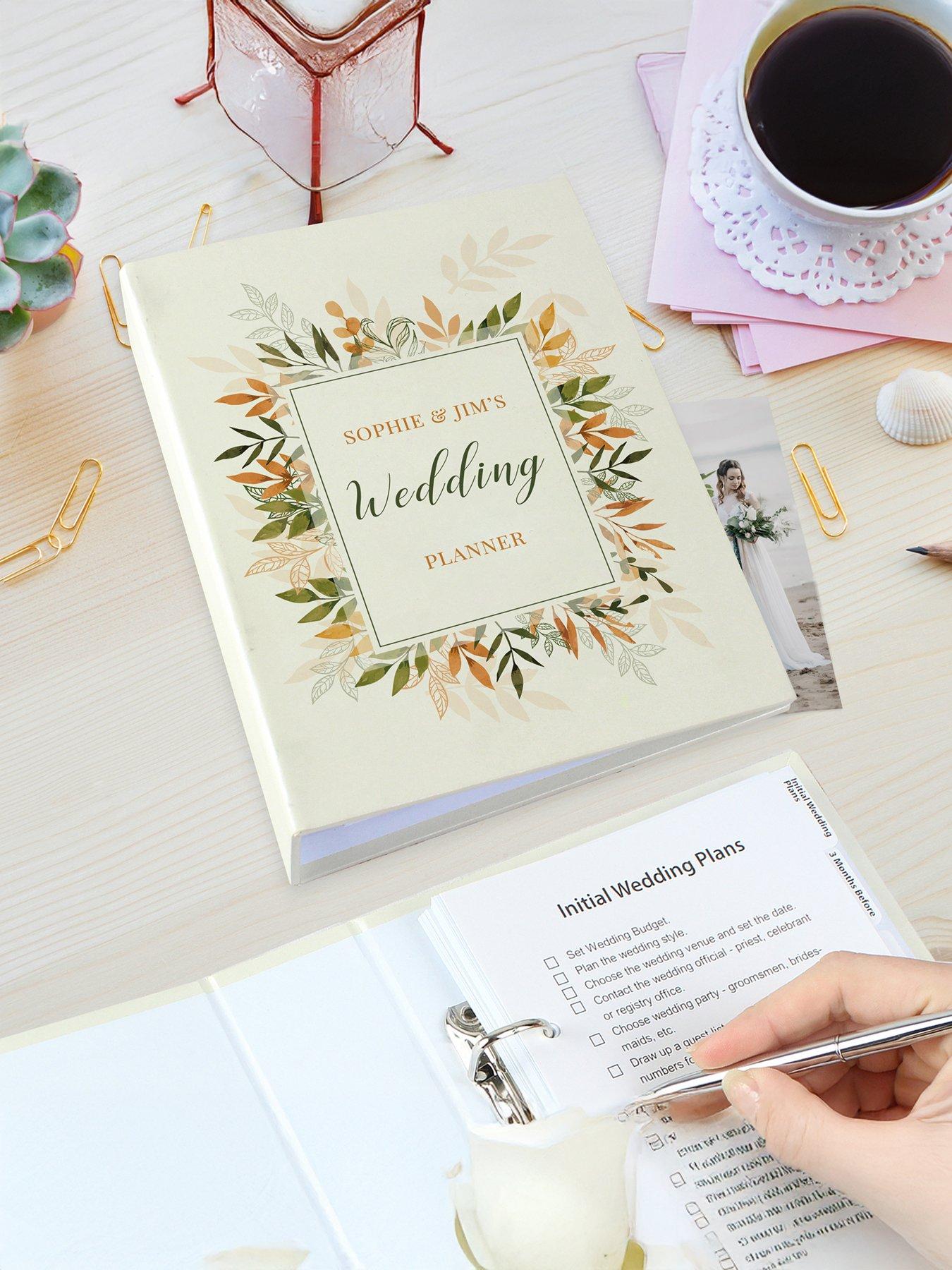 Image 3 of 4 of The Personalised Memento Company Personalised Autumnal Wedding Planner