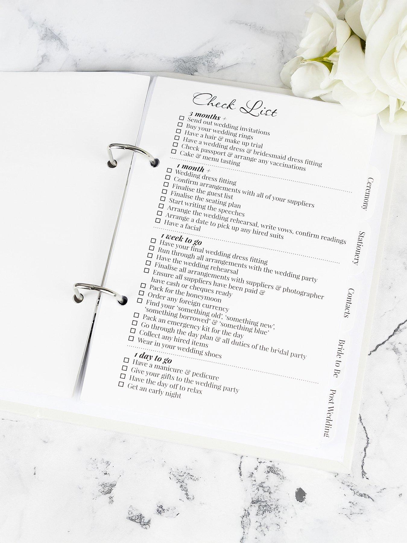 Image 4 of 4 of The Personalised Memento Company Personalised Autumnal Wedding Planner
