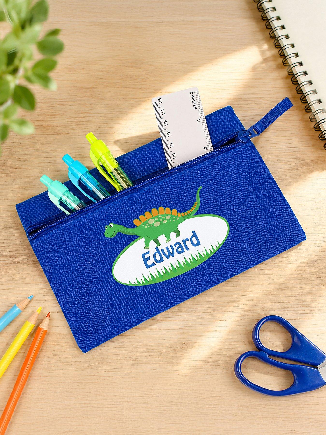 Image 1 of 4 of The Personalised Memento Company Personalised Dinosaur Pencil case