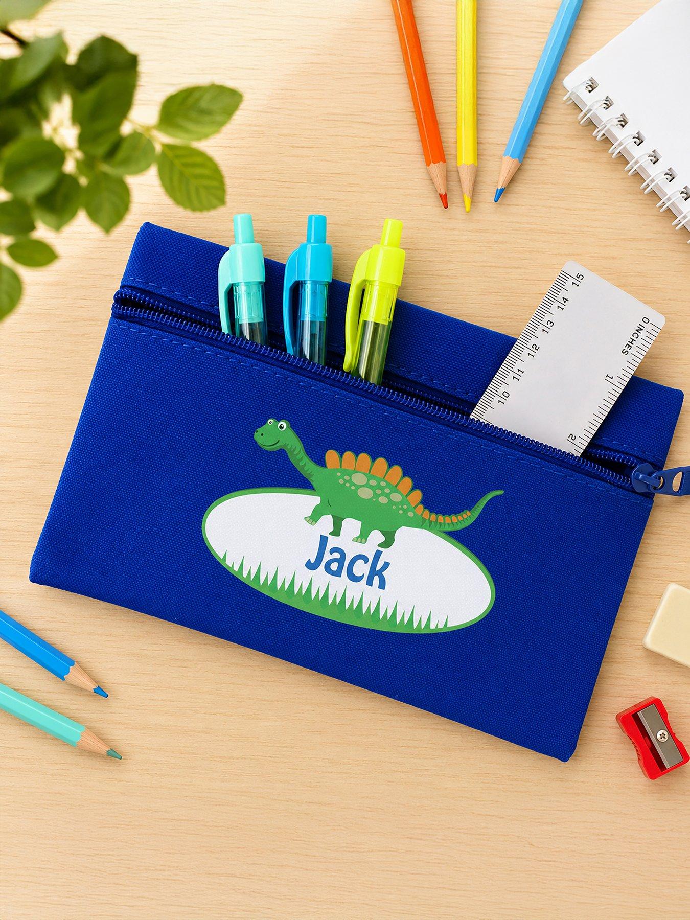 Image 4 of 4 of The Personalised Memento Company Personalised Dinosaur Pencil case