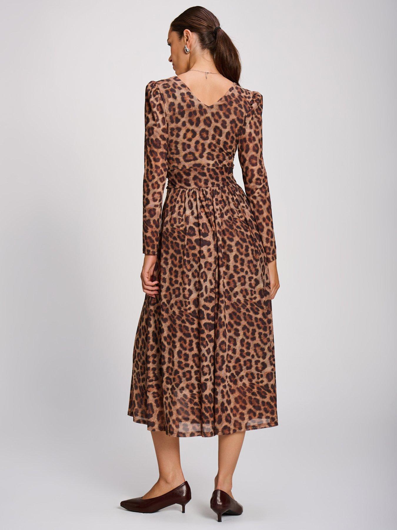 Image 2 of 7 of Jolie Moi Womens Wrap V-Neck Pleated Maxi Dress - Brown