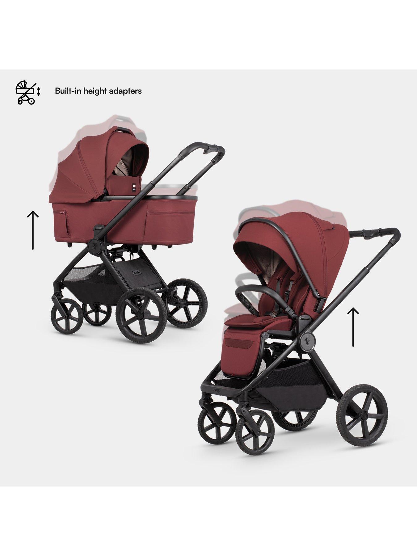 Image 2 of 8 of Venicci Upline 3 Hunter - 4in1 Bundle Tiago Black Car Seat and 360 Base - Red