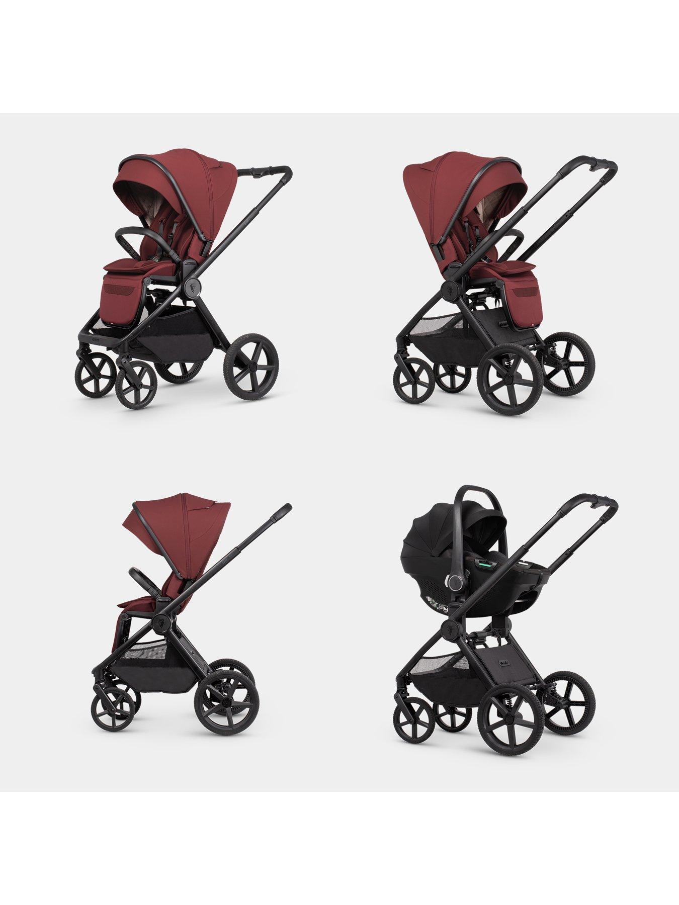 Image 3 of 8 of Venicci Upline 3 Hunter - 4in1 Bundle Tiago Black Car Seat and 360 Base - Red