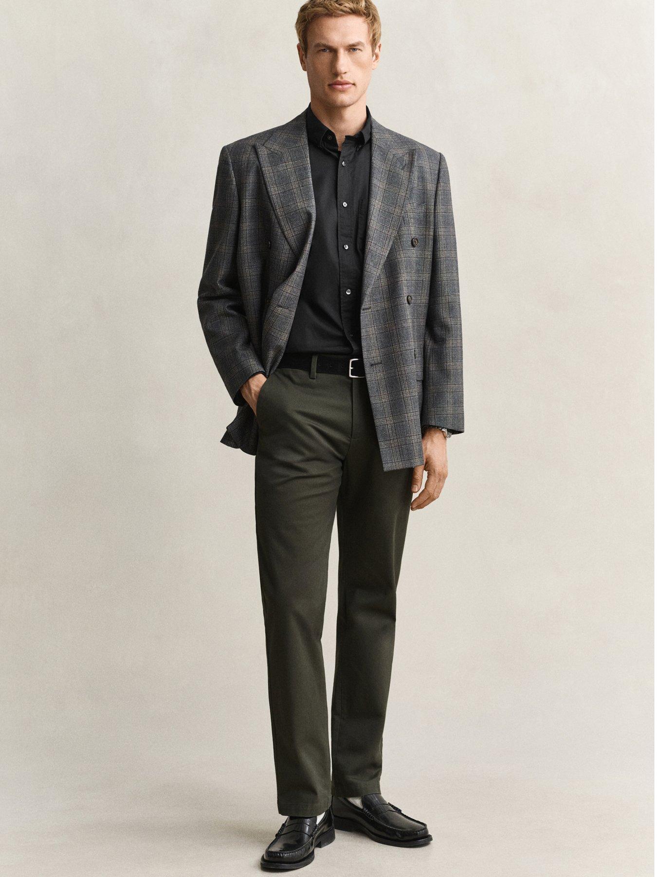 Image 4 of 5 of GANT Gant Shield Poplin Long Sleeve Shirt - Black