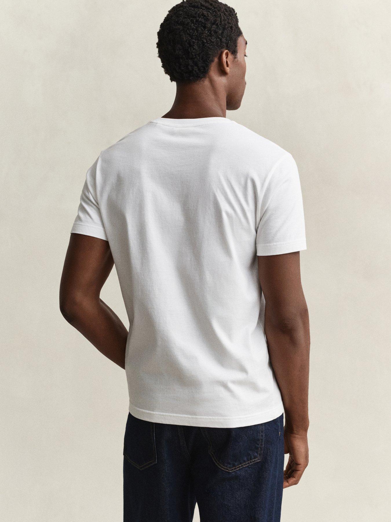 Image 2 of 4 of GANT Mens Archive Shield T-shirt - White