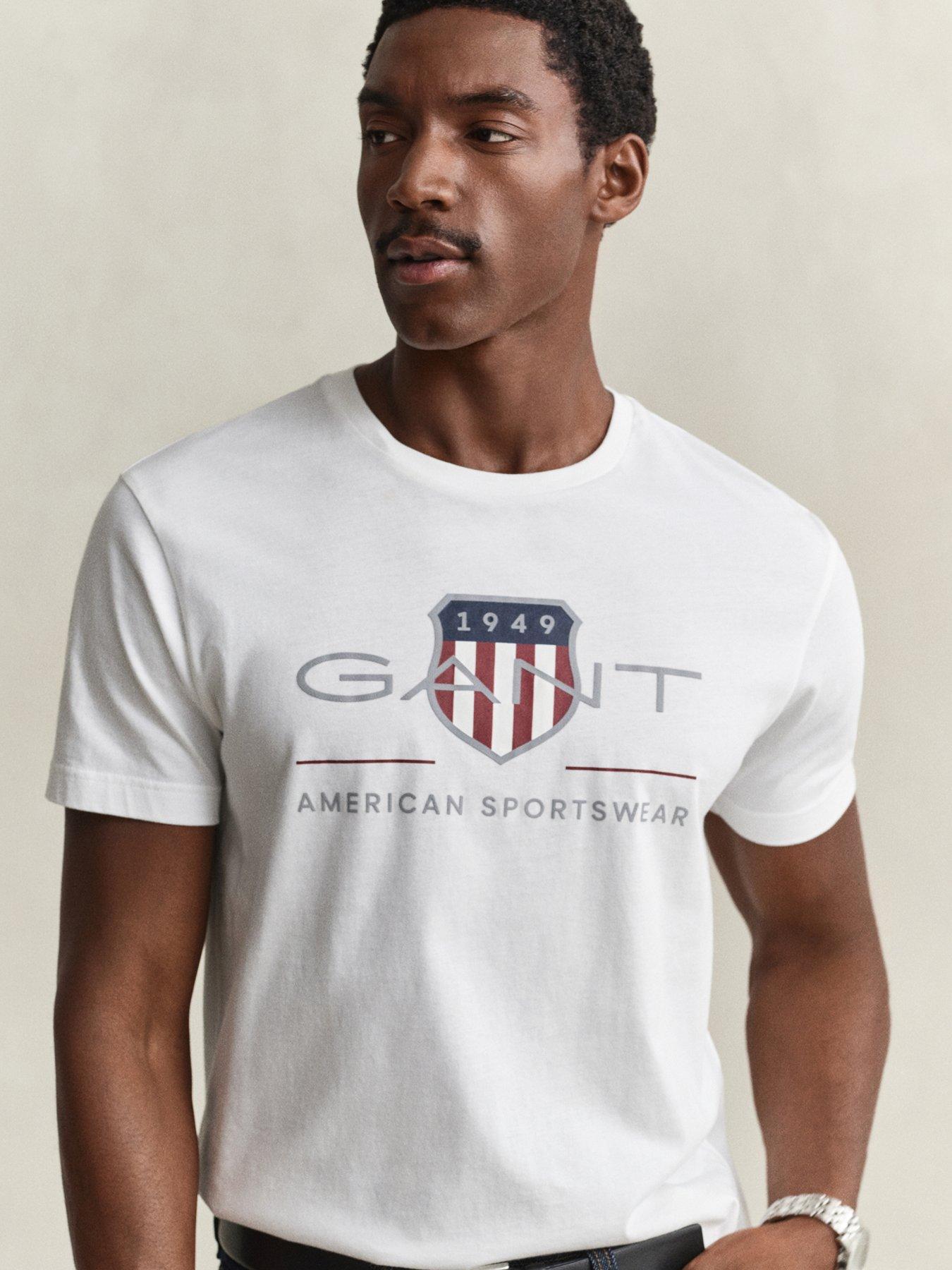 Image 3 of 4 of GANT Mens Archive Shield T-shirt - White