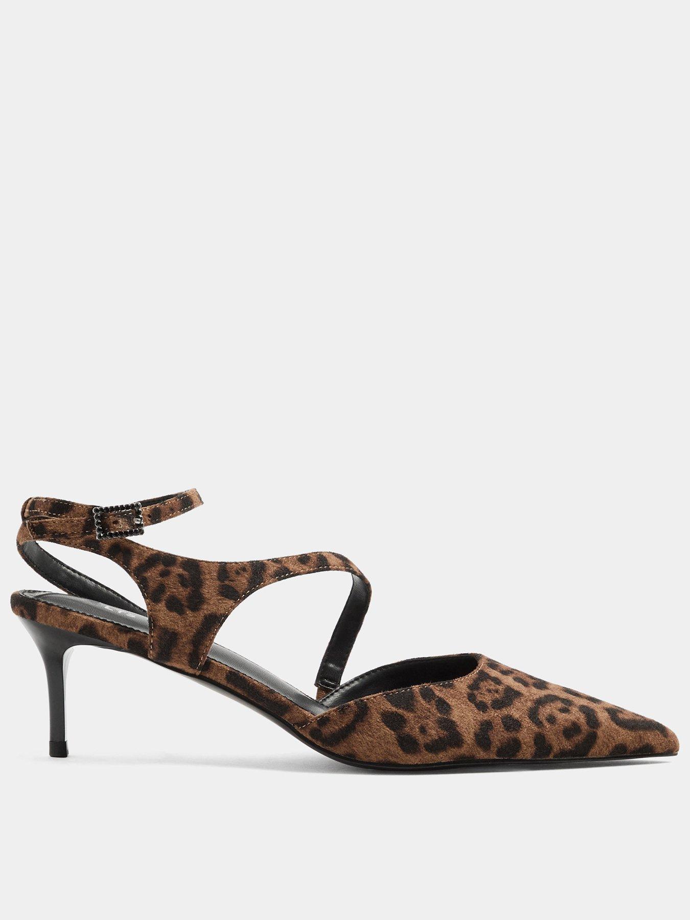 Image 1 of 4 of Long Tall Sally Asymmetric Glitz Buckle Court Heel