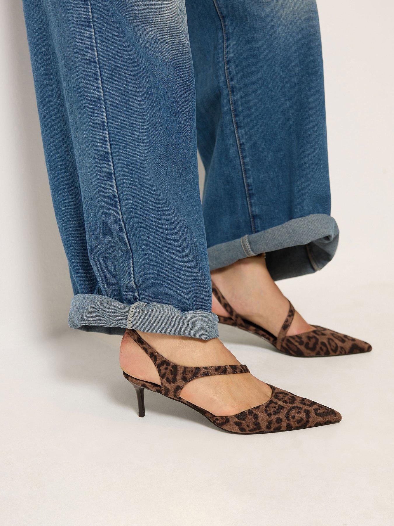 Image 4 of 4 of Long Tall Sally Asymmetric Glitz Buckle Court Heel
