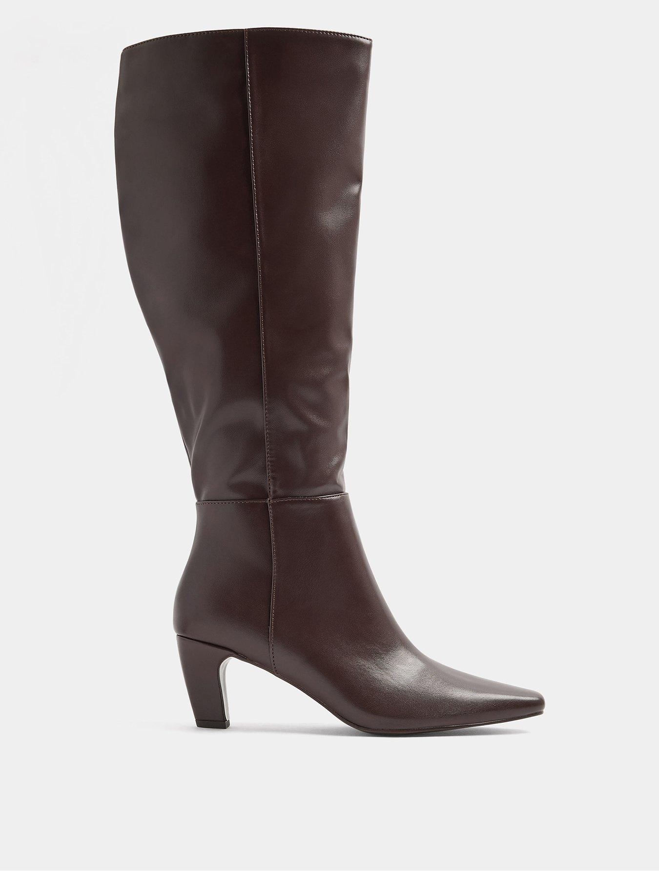 Image 1 of 4 of Long Tall Sally Kitten Heel Long Boot
