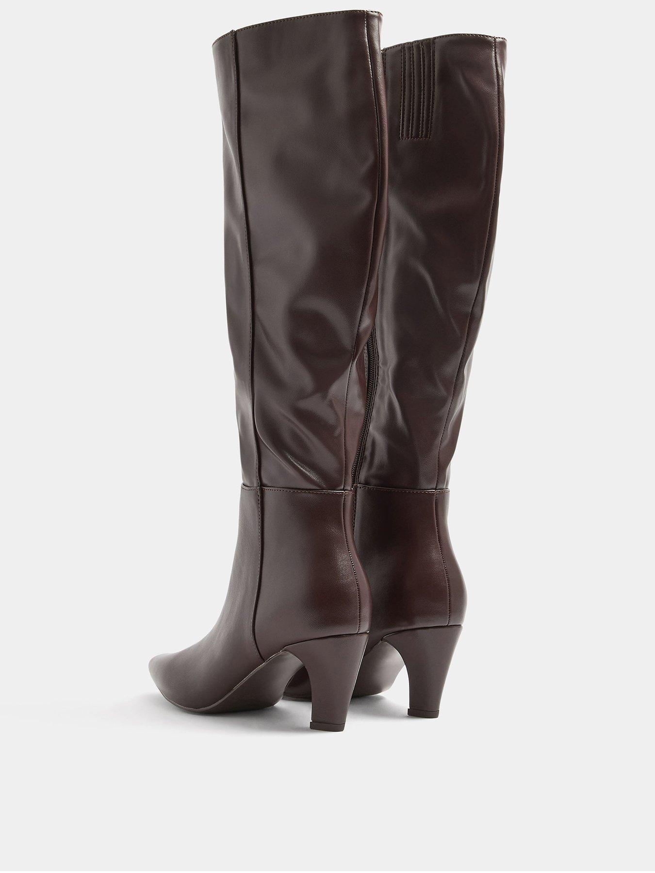 Image 3 of 4 of Long Tall Sally Kitten Heel Long Boot