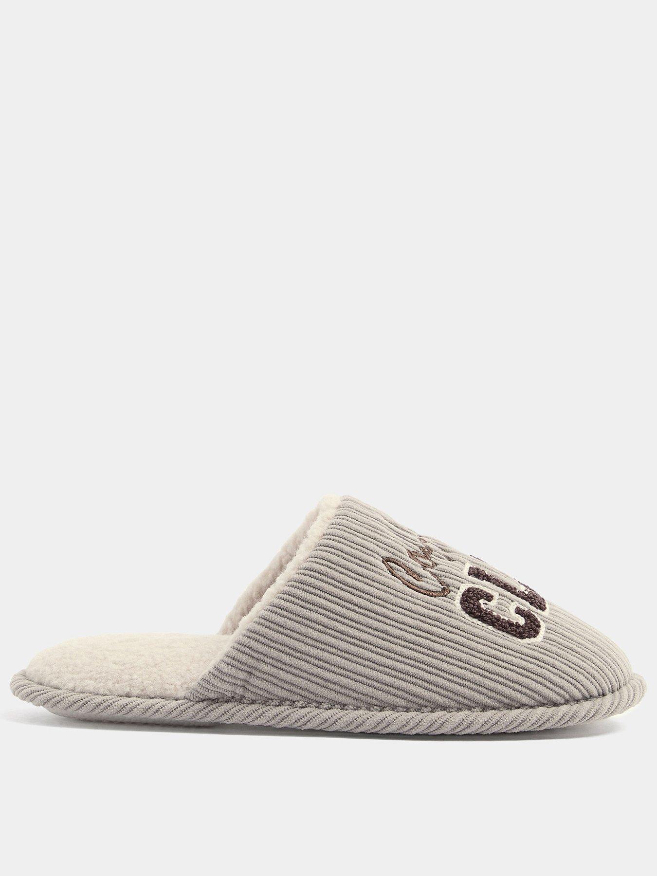 Image 1 of 4 of Yours Womens Coffee Club Plush Lined Slip-On Slippers - Cream
