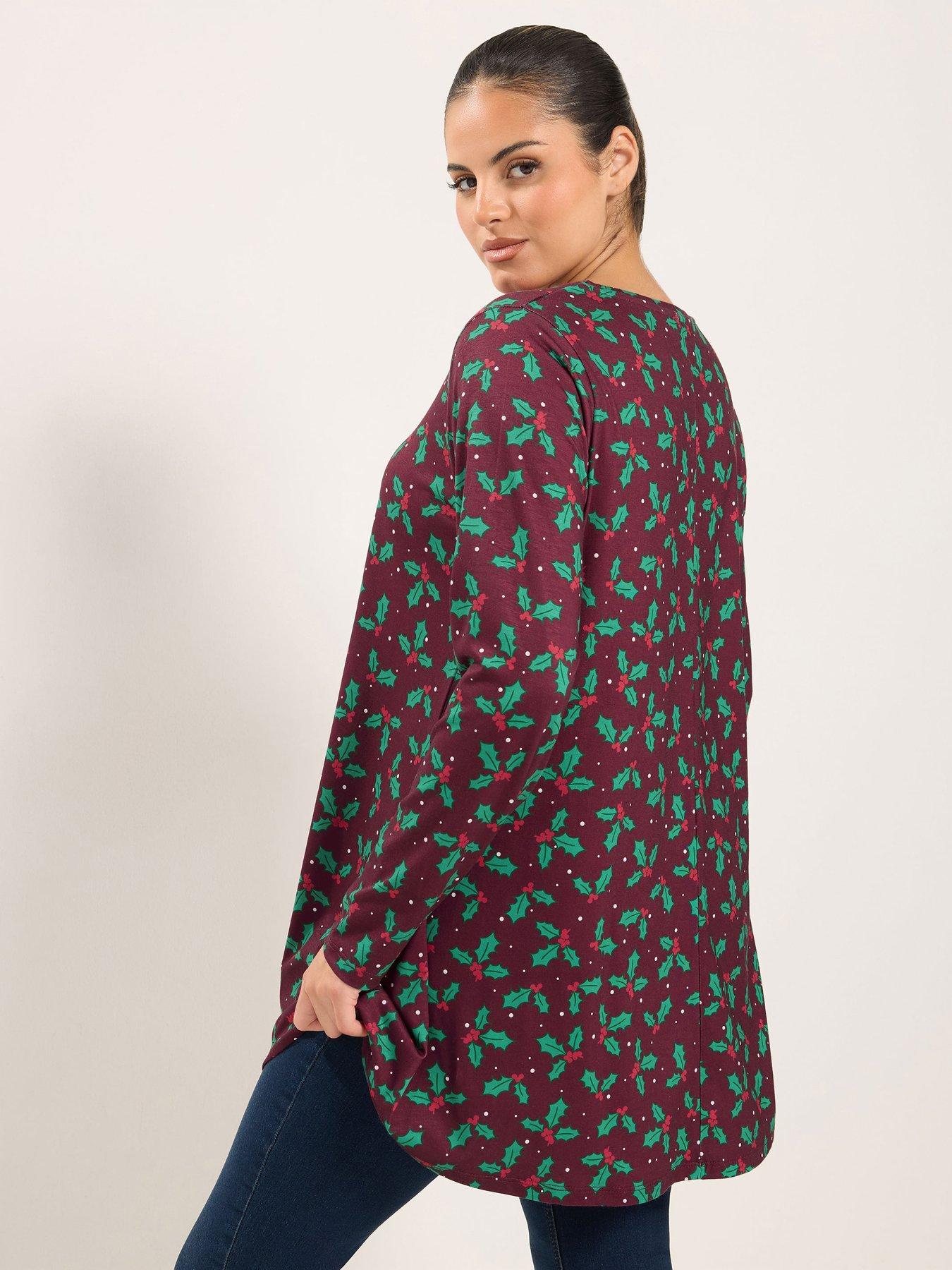 Image 2 of 4 of Yours Curve Novelty Swing Tunic Top