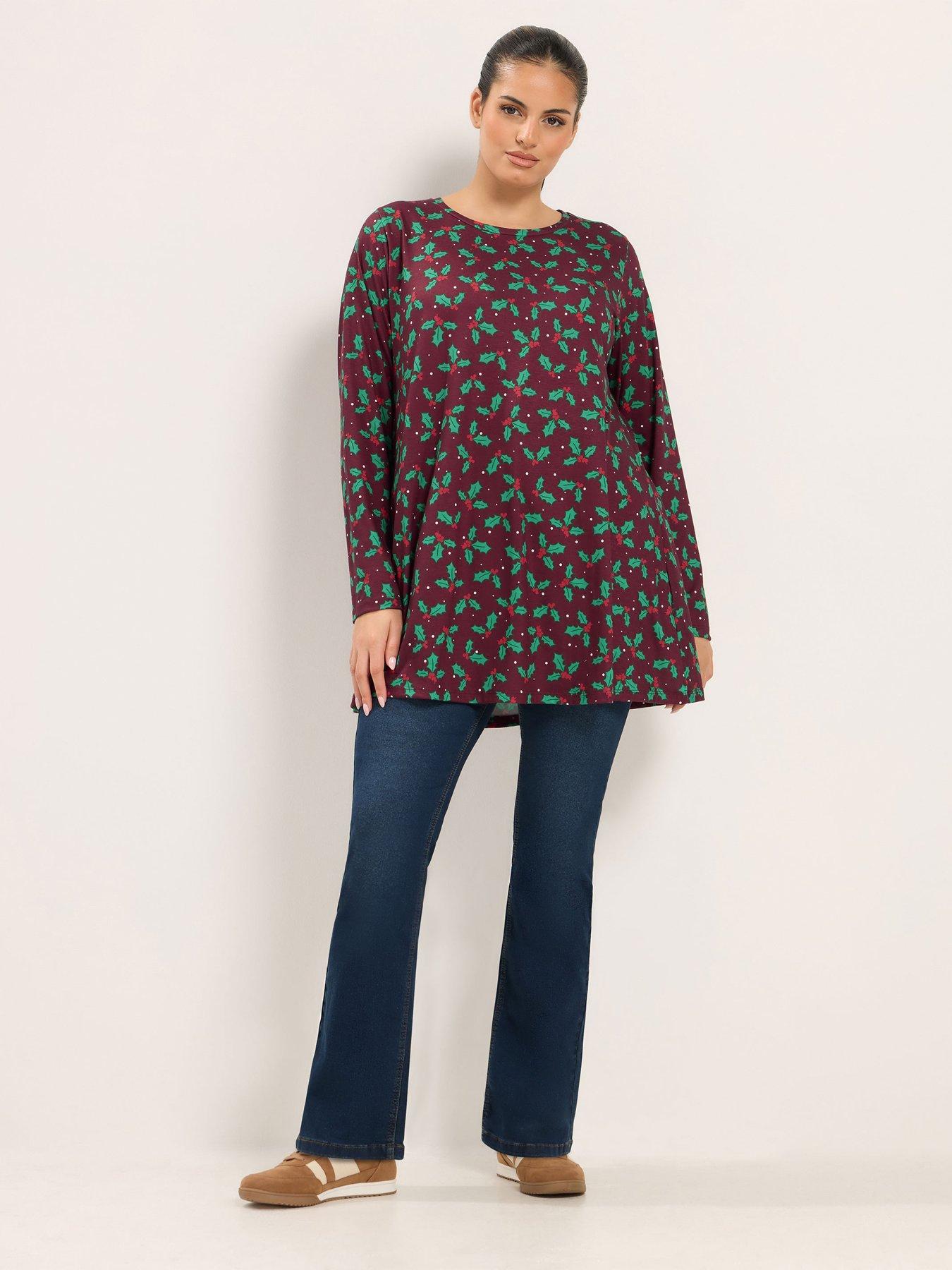 Image 3 of 4 of Yours Curve Novelty Swing Tunic Top