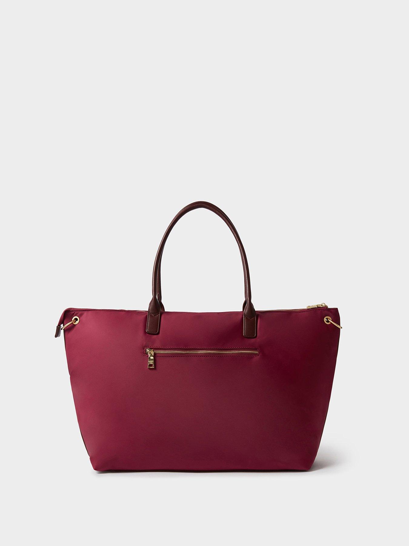 Image 3 of 5 of Osprey London Womens Nylon Zip Top Detachable Strap Weekender Bag - Purple