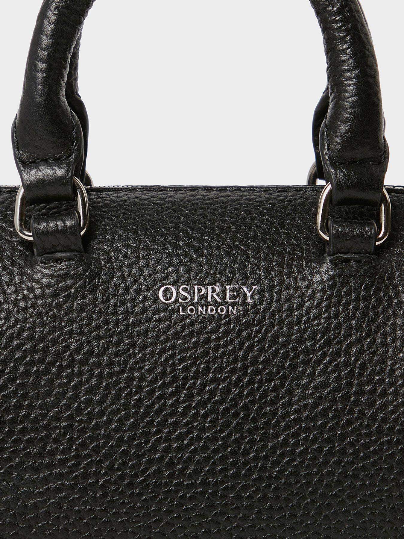 Image 4 of 6 of Osprey London Womens Madison Mini Barrel Top Handle Bag - Black