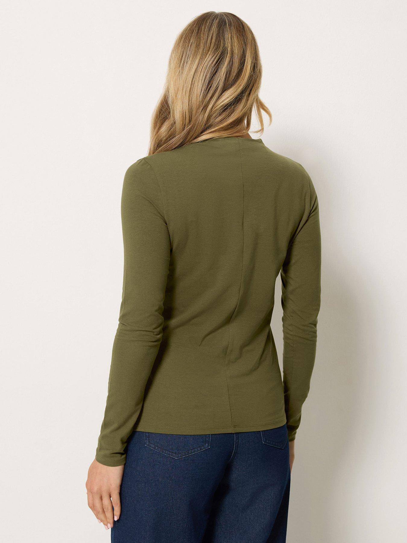 Image 2 of 4 of Long Tall Sally Tall High Neck Seam Detail T-shirt
