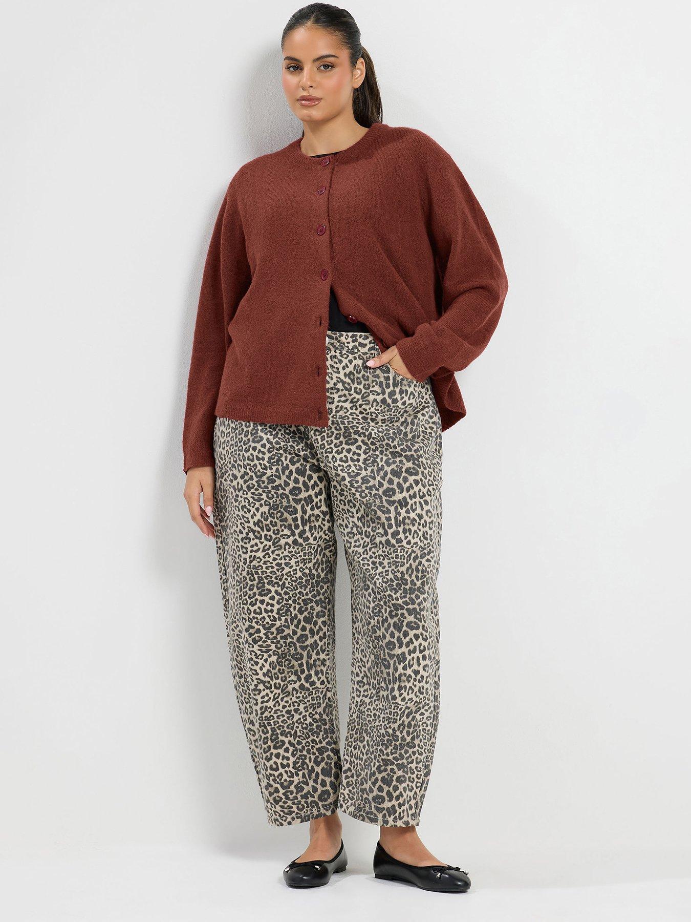 Image 3 of 4 of Yours Womens Curve Button-Through Cardigan - Red