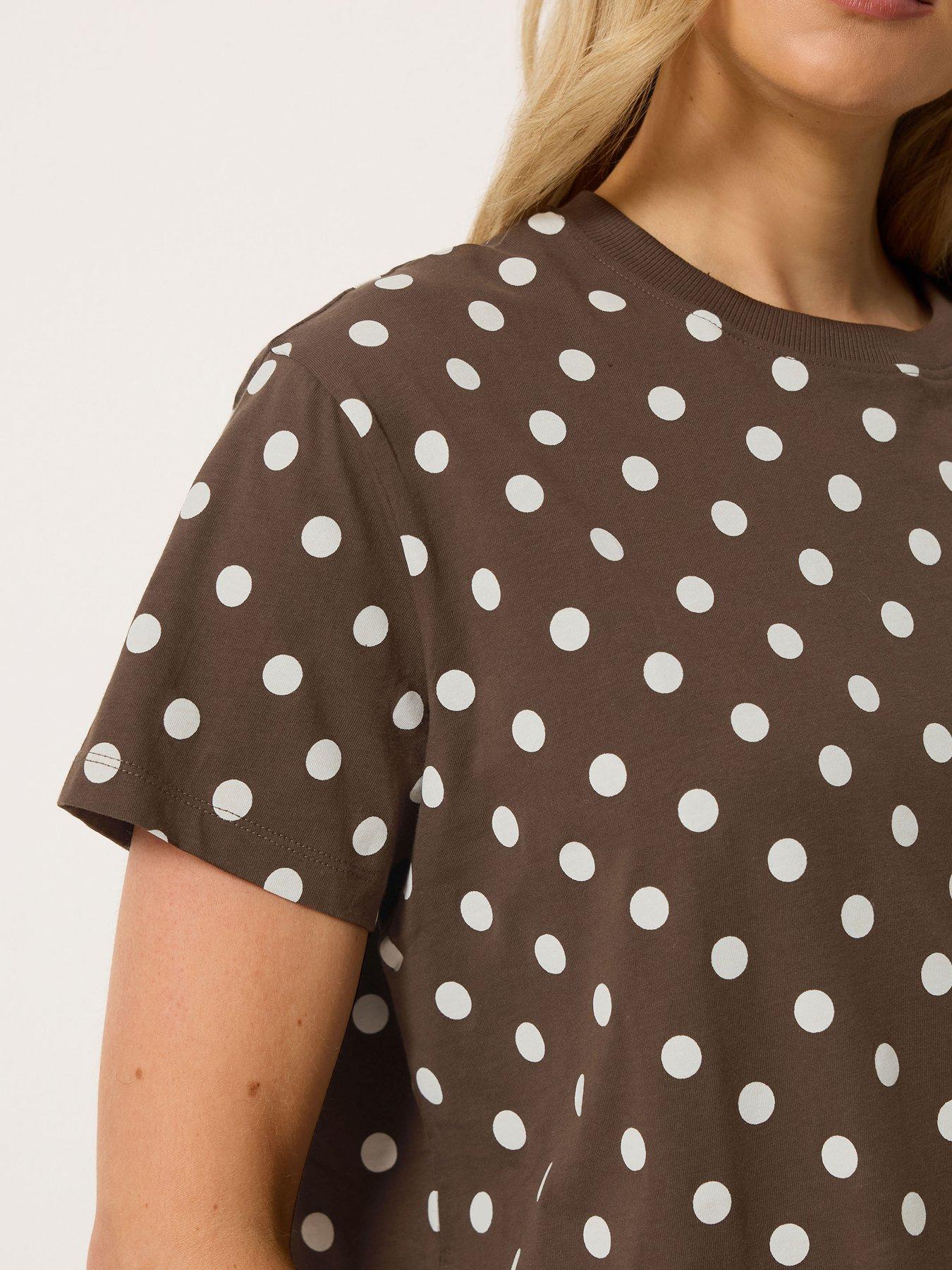 Image 4 of 4 of Long Tall Sally Tall Spot Oversized T-shirt