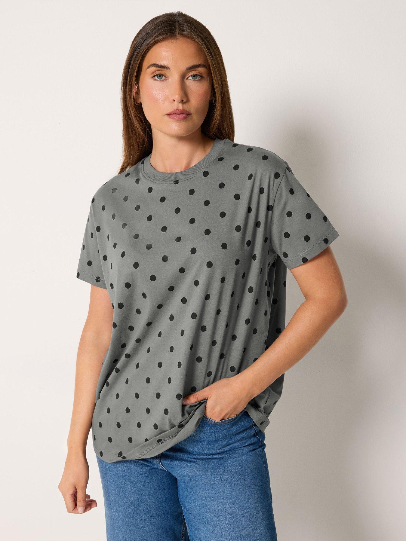 Image 1 of 4 of Long Tall Sally Tall Spot Oversized T-shirt