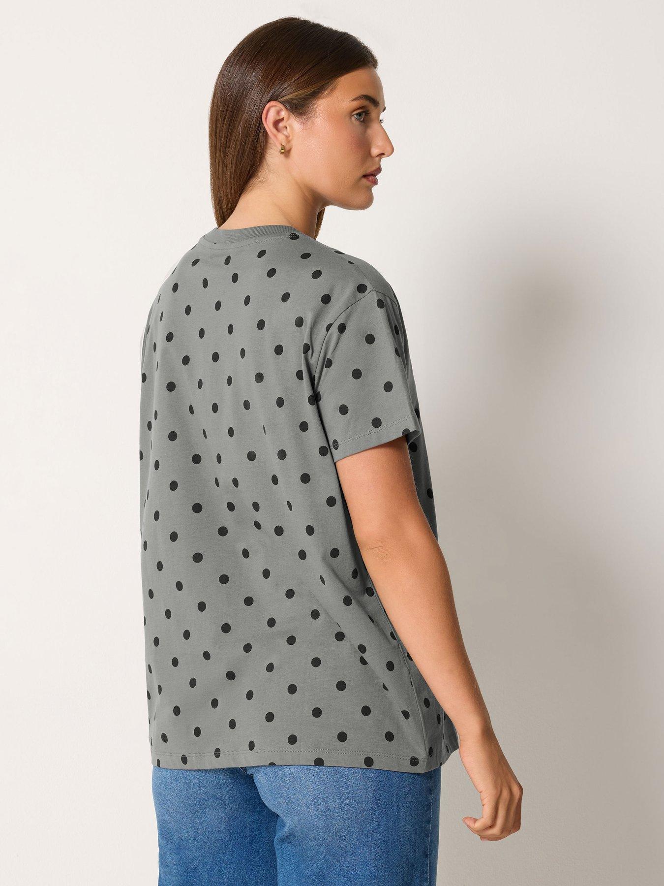 Image 2 of 4 of Long Tall Sally Tall Spot Oversized T-shirt