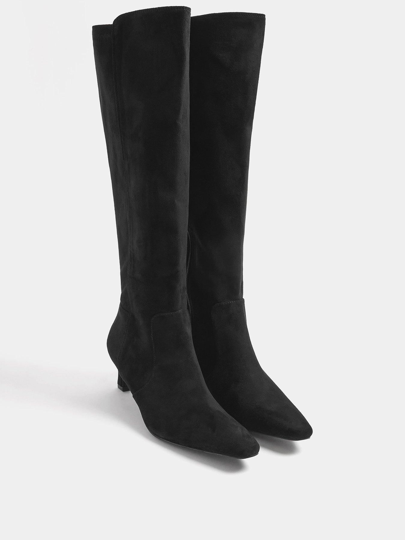 Image 2 of 4 of Long Tall Sally Soft Square Kitten Heel Knee High Boot