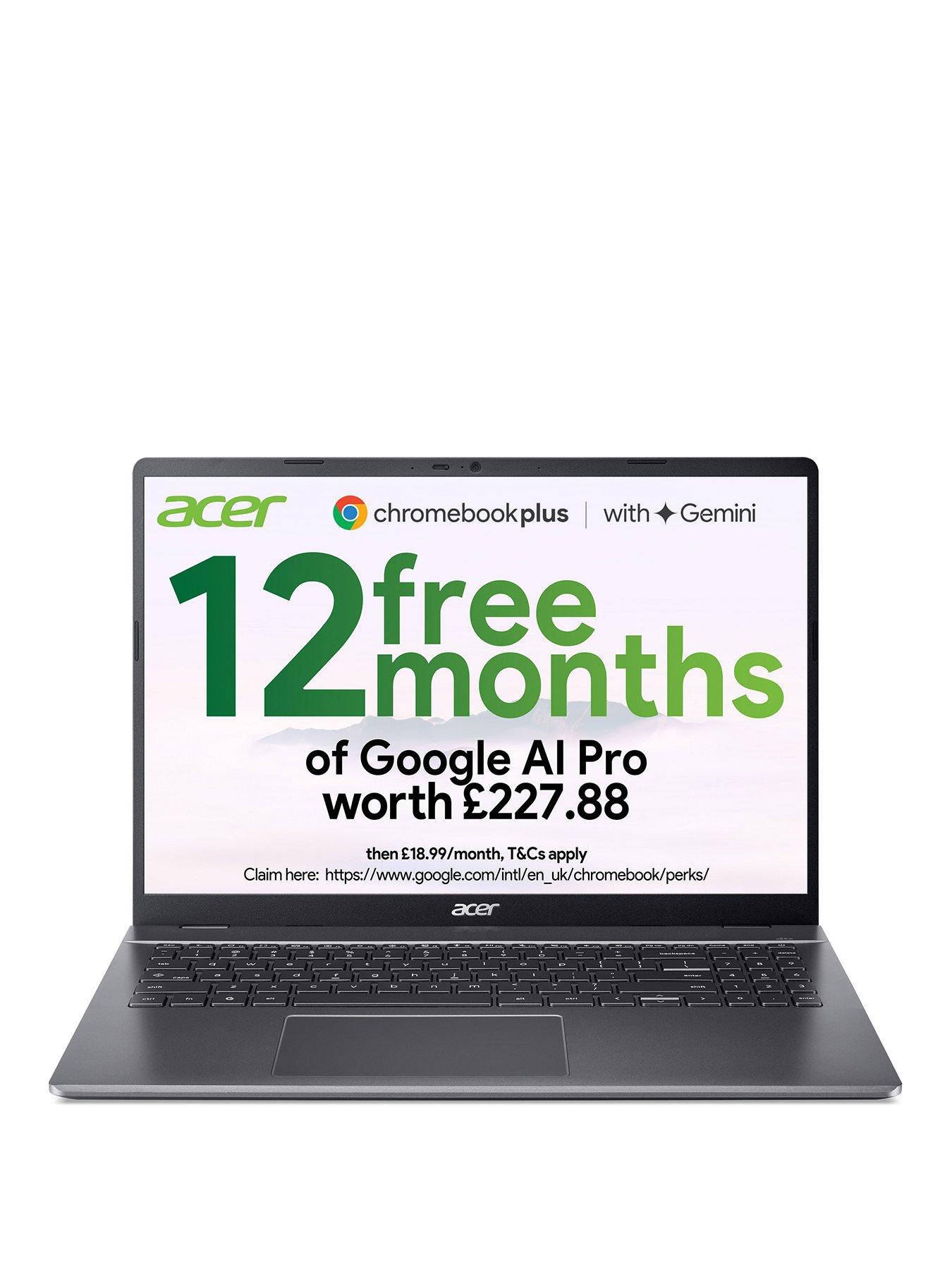 Acer Chromebook Plus 516 - Intel Core i3, 8GB RAM, 128GB SSD, 16in WUXGA IPS, Iron
