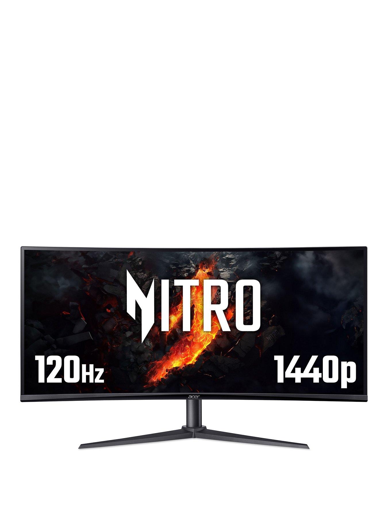 Acer Nitro XZ340CURJ0bmiiphx Gaming Monitor - 34in, UWQHD, VA, 120Hz, Height Adjustable, Black