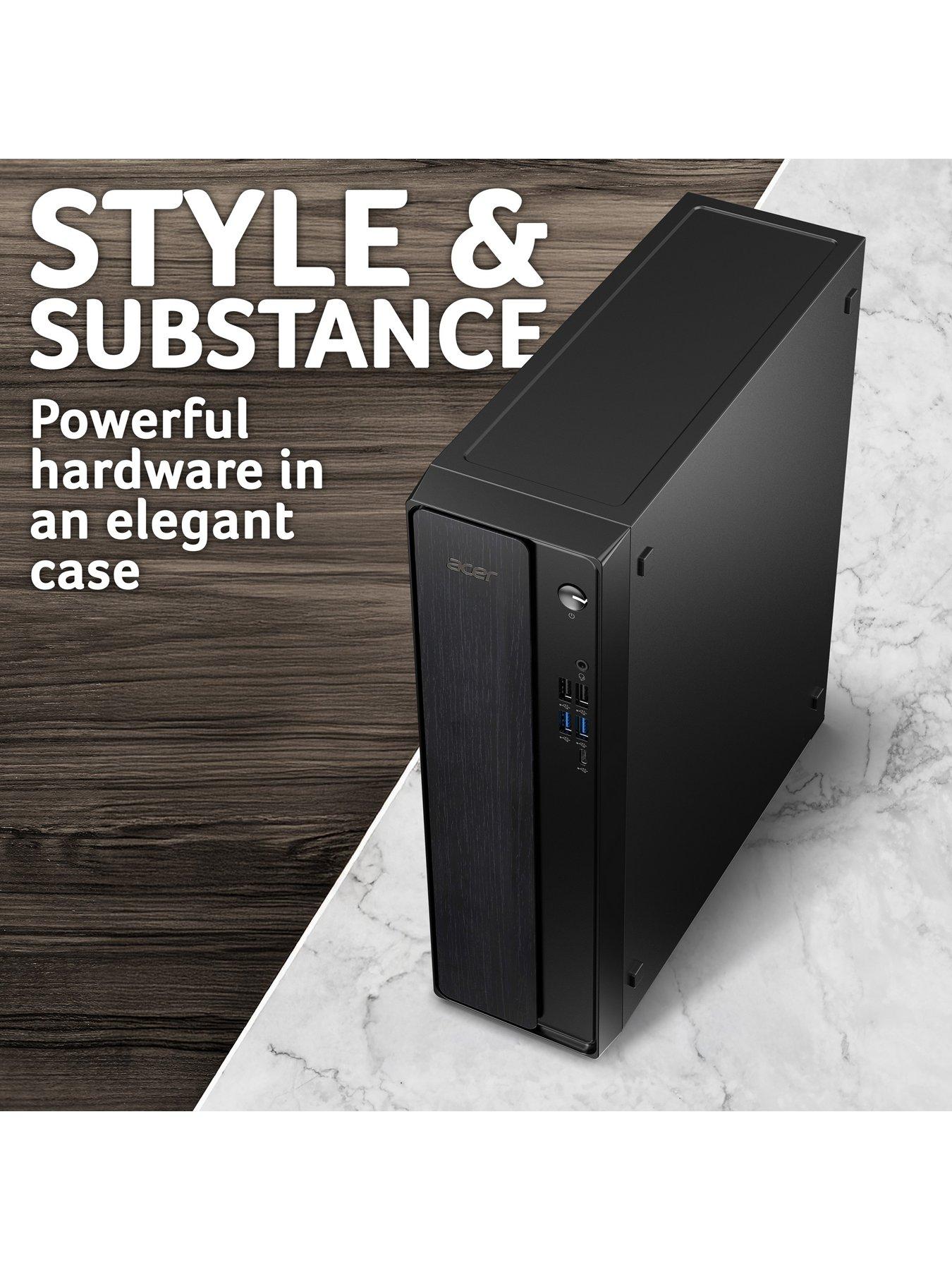 Image 3 of 7 of Acer XC-102 Desktop - AMD Ryzen 3, 8GB RAM, 1TB SSD, Black