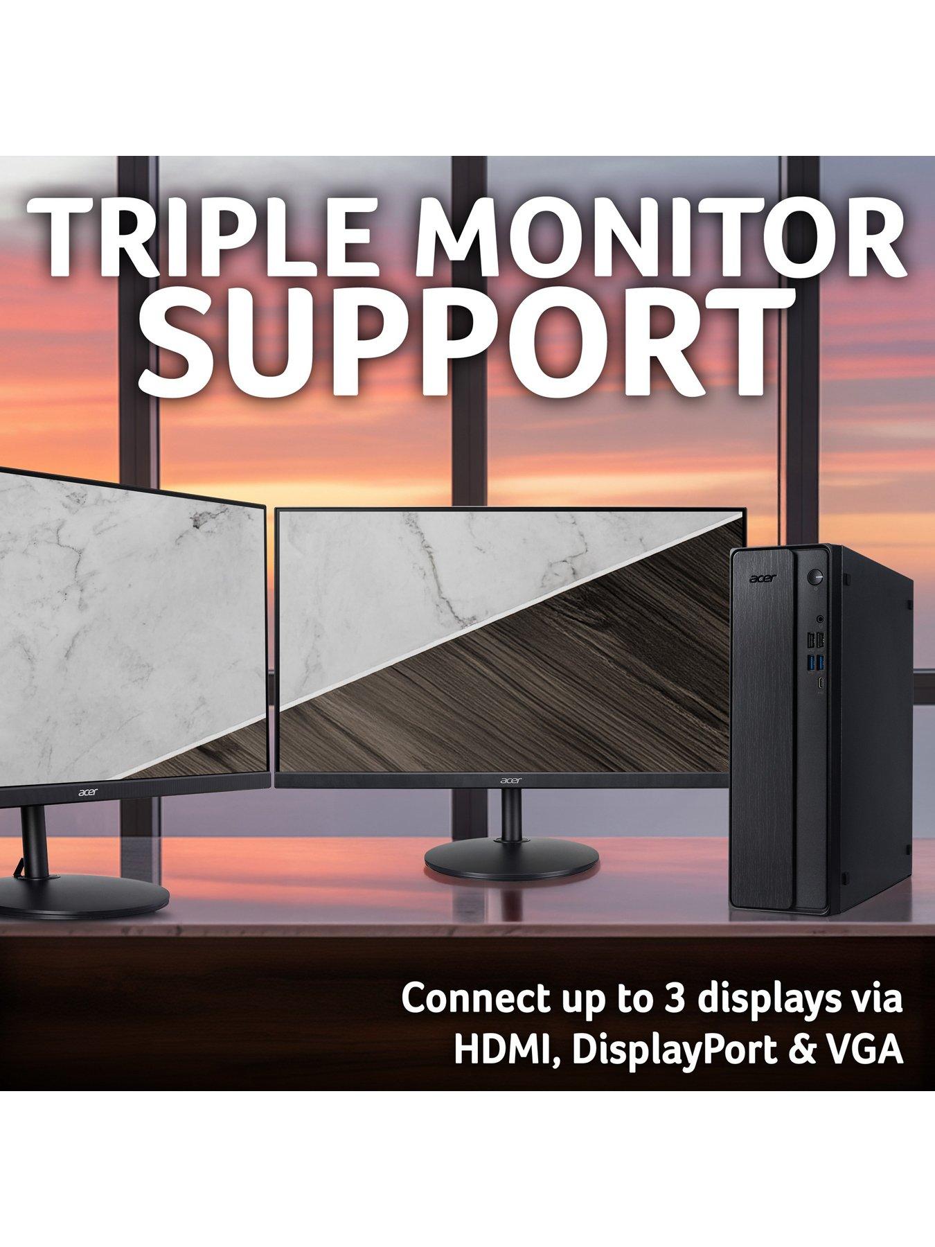 Image 5 of 7 of Acer XC-102 Desktop - AMD Ryzen 3, 8GB RAM, 1TB SSD, Black