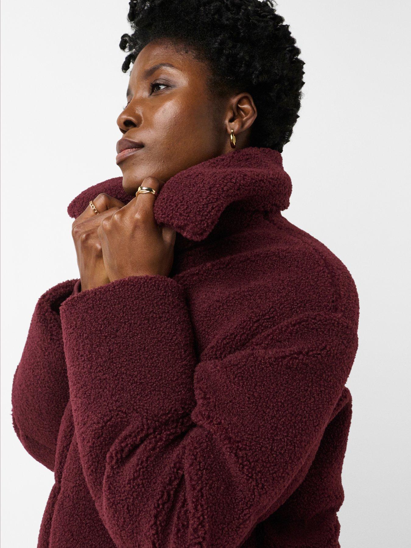 Image 1 of 5 of Sweaty Betty Womens Nimbus Short Sherpa Down Jacket - Red