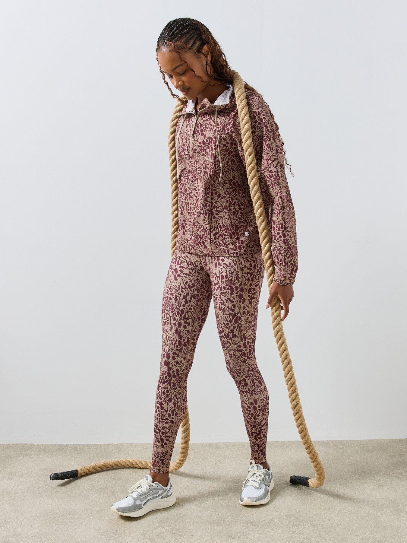 Image 3 of 6 of Sweaty Betty Womens Ultimate Tracksuit Half Zip Stretch Hoodie - Beige