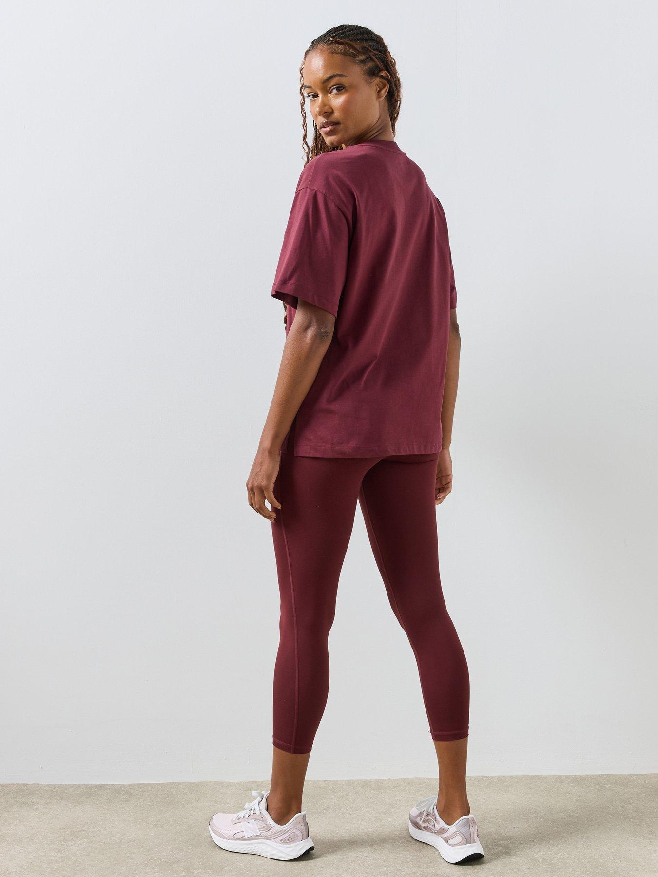 Image 2 of 6 of Sweaty Betty Womens Relaxed Longer Length Short Sleeve T-Shirt - Red