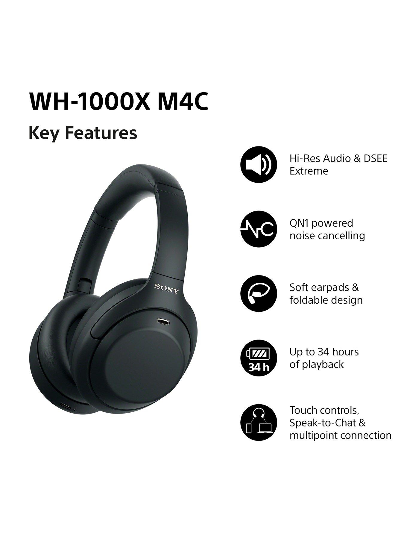Image 2 of 8 of Sony WH-1000XM4C Noise-Cancelling Over-Ear Headphones