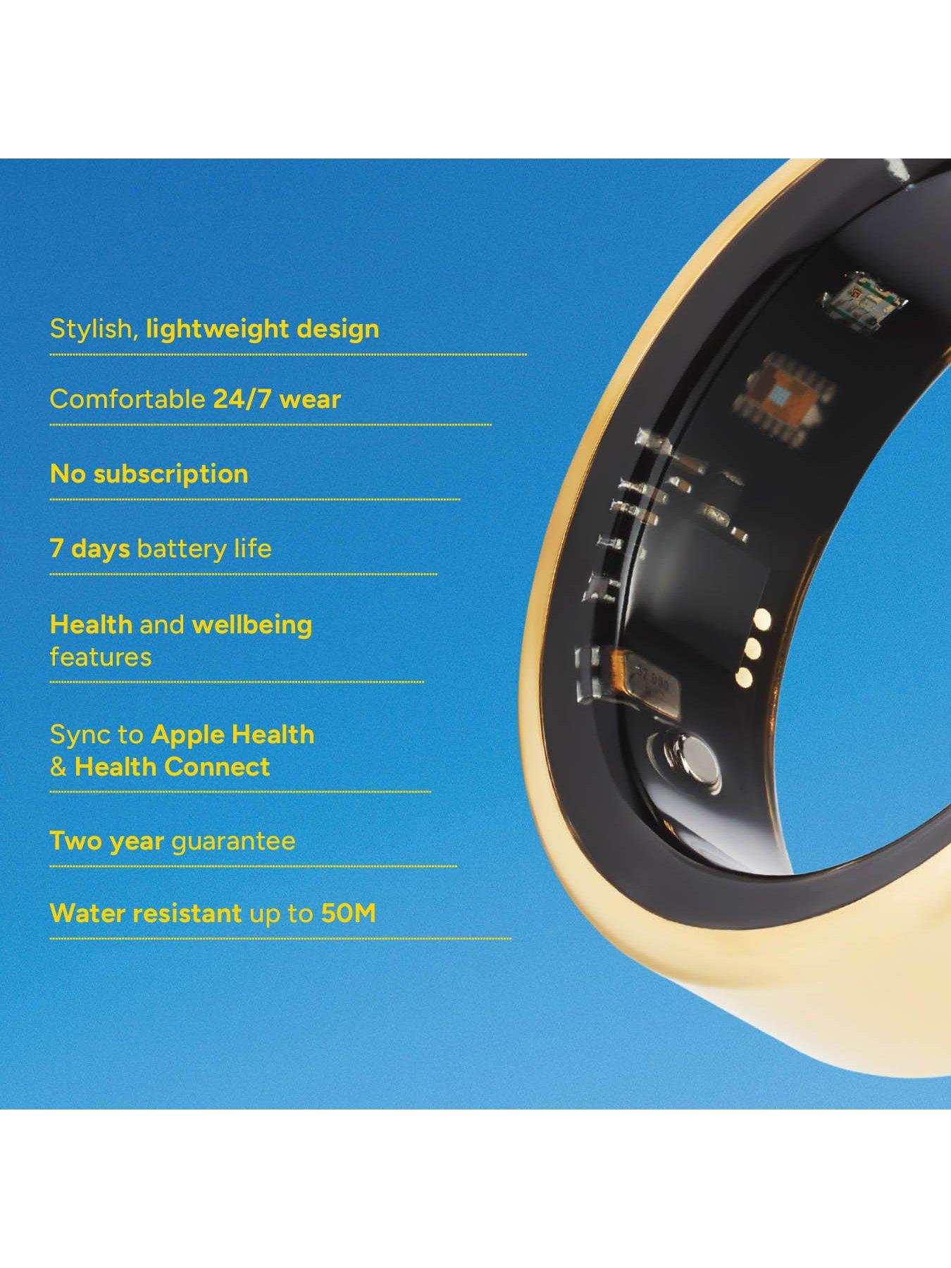 Image 5 of 8 of Sekonda Unisex Smart Ring Heart Rate 7-Day Battery Ring - Gold