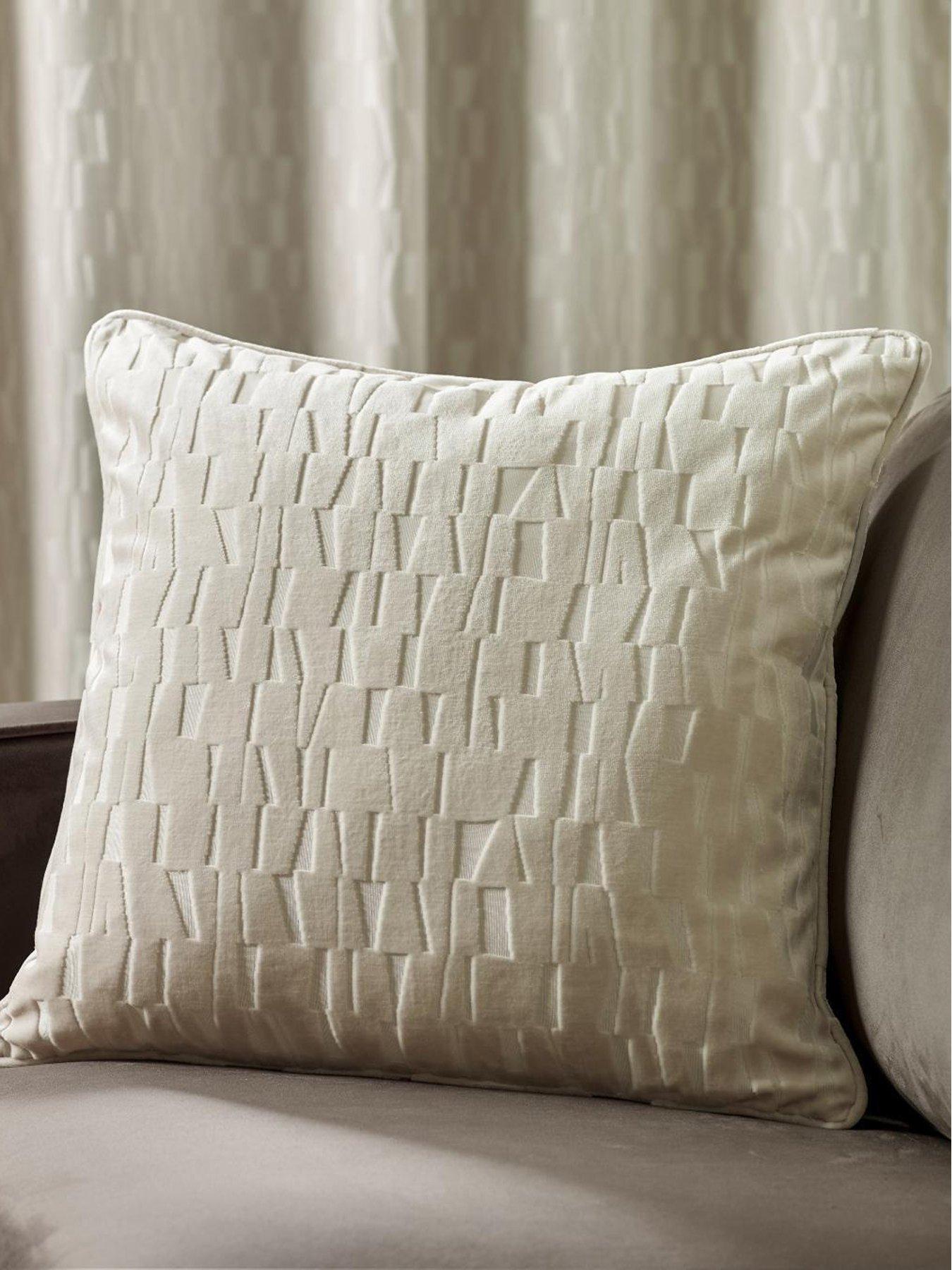 Image 1 of 5 of Paoletti Manhattan 50x50 Polyester Cushion Ivory