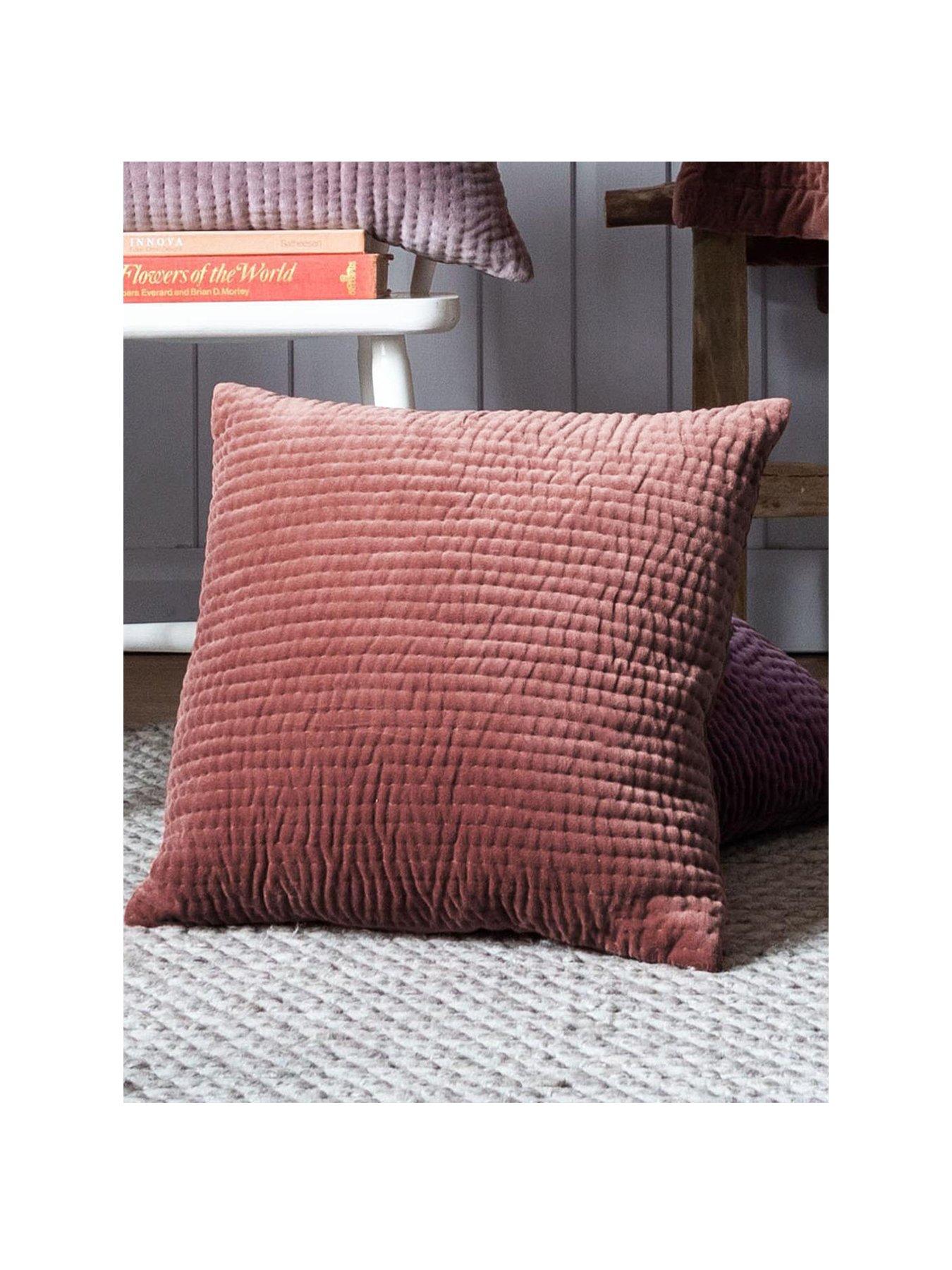 Image 1 of 4 of Haze 50x50 Feather Cushion Persimmon