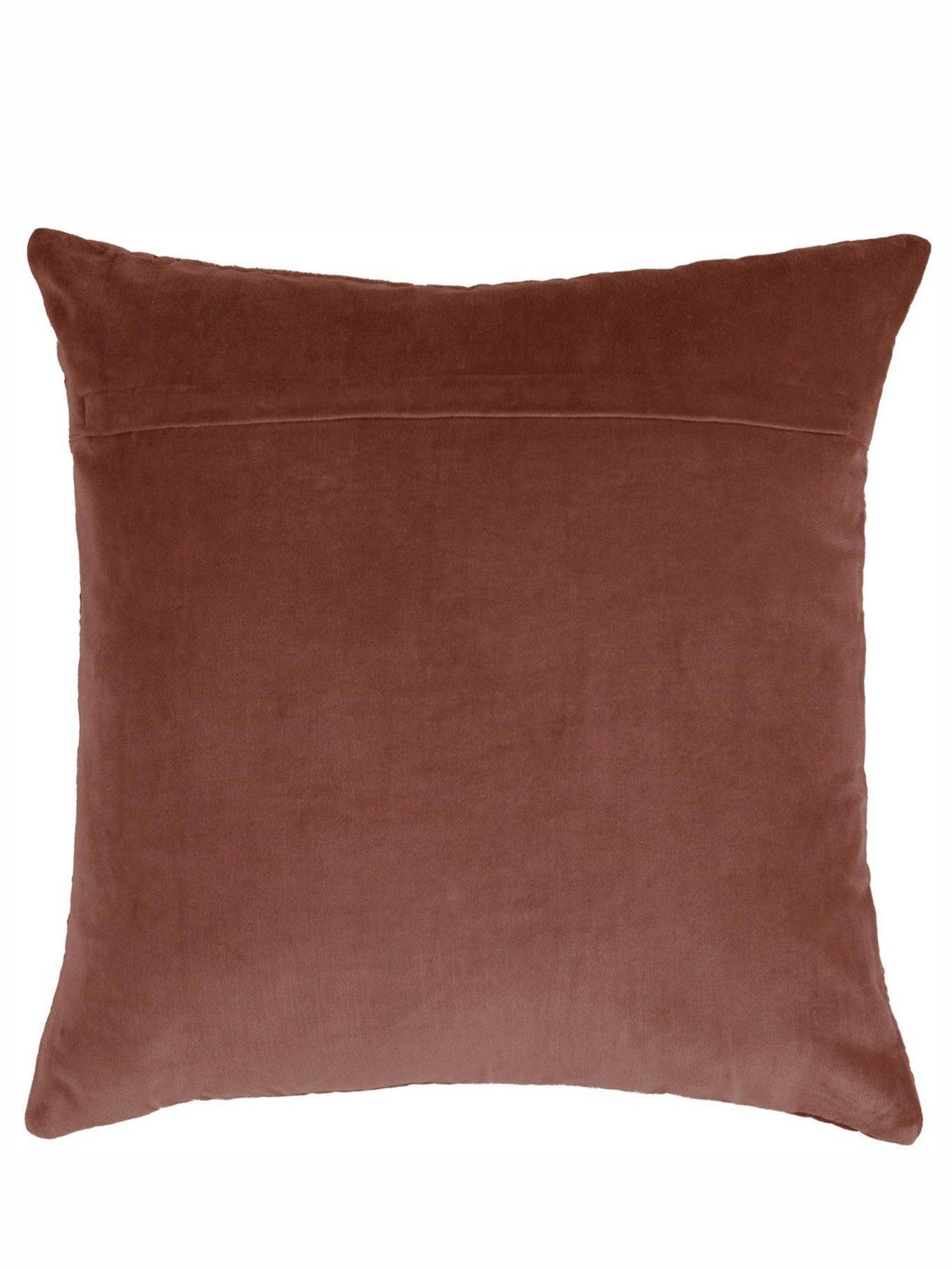 Image 3 of 4 of Haze 50x50 Feather Cushion Persimmon
