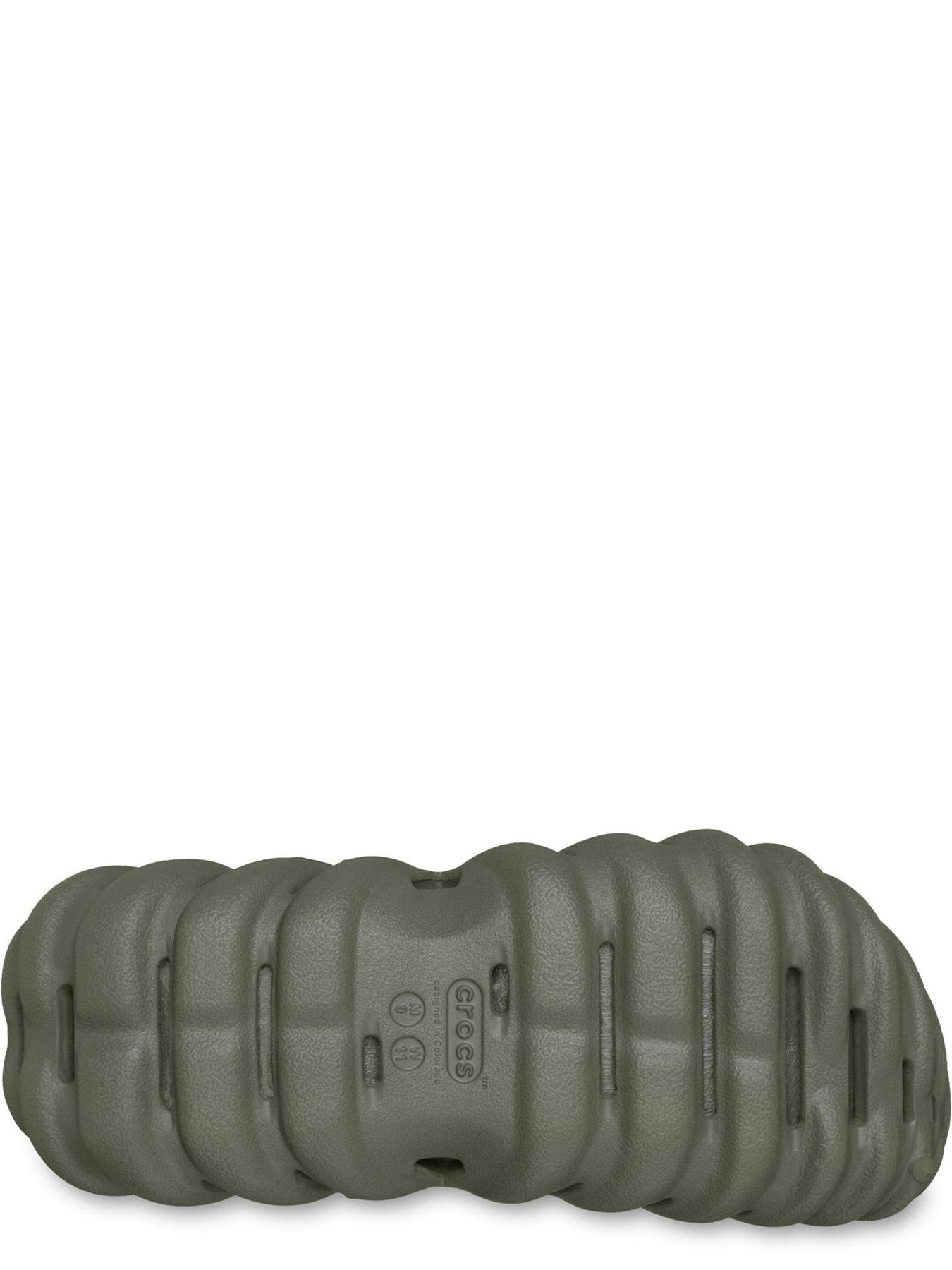 Image 5 of 6 of Crocs Mens Ultra-Light Ventilated Back Strap Clogs - Green