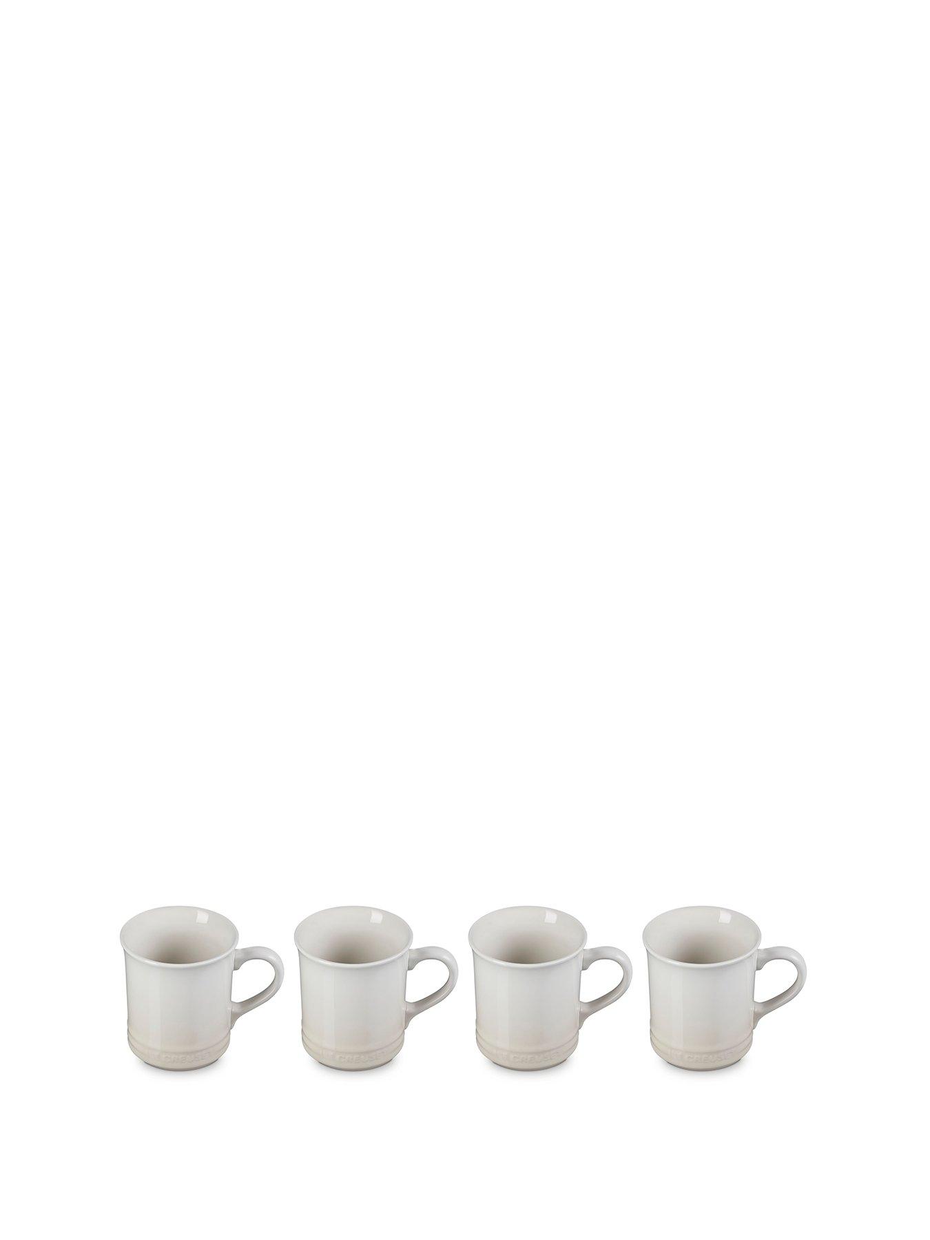 Image 1 of 4 of Le Creuset Stoneware Seattle Mug Set of 4 400ml Meringue