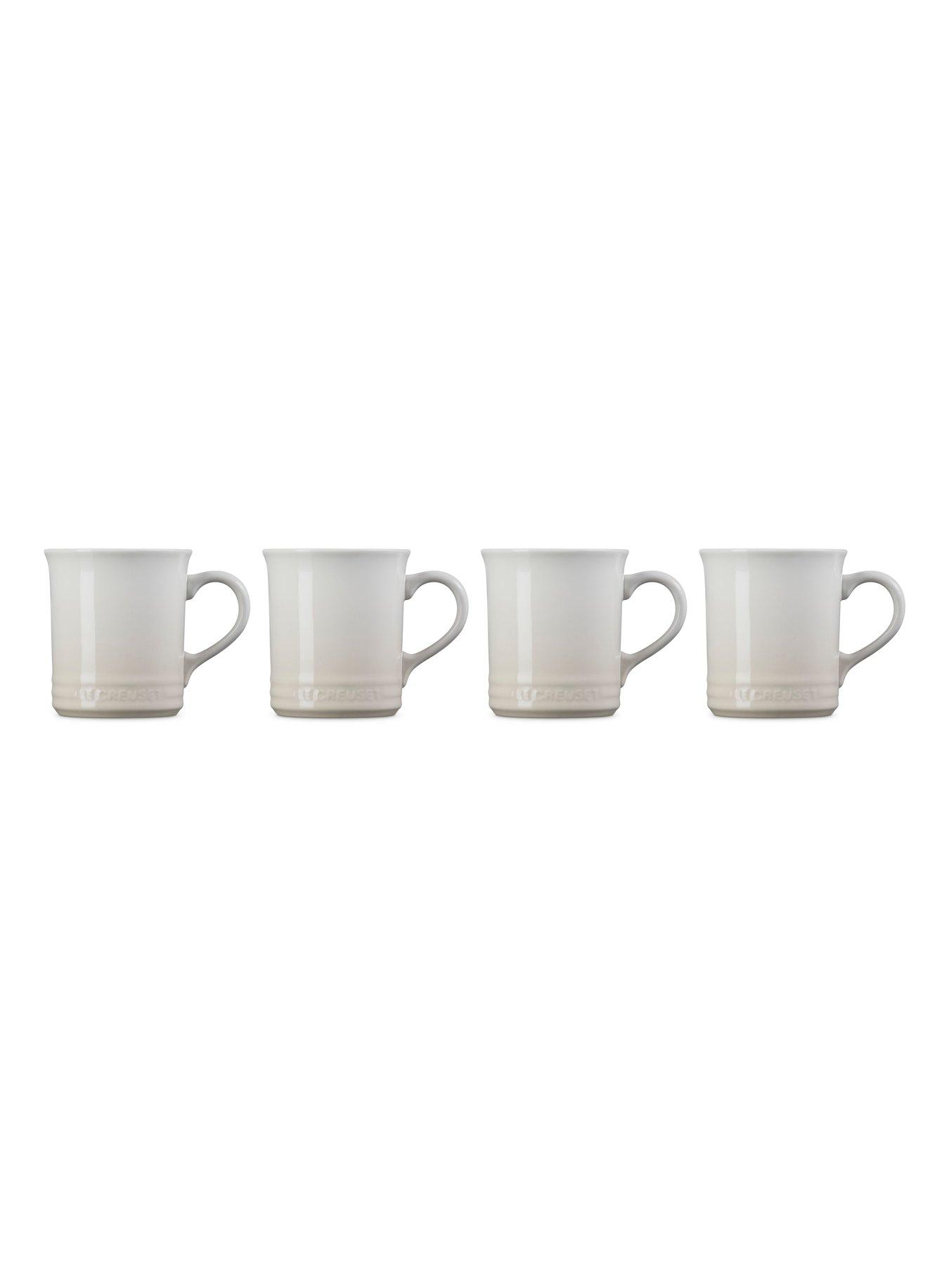 Image 3 of 4 of Le Creuset Stoneware Seattle Mug Set of 4 400ml Meringue