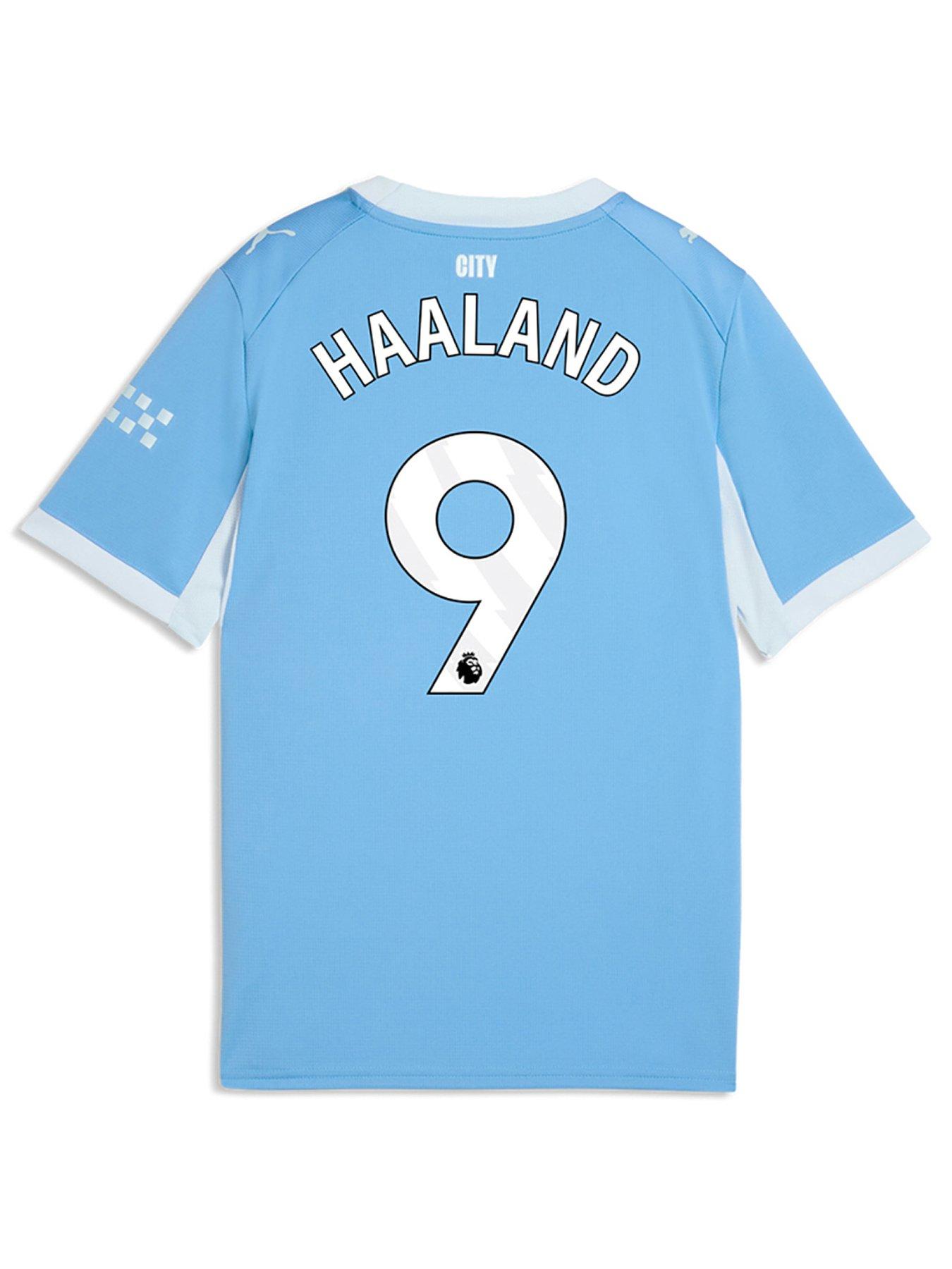 Puma Junior Manchester City Haaland 9 Home 26/27 Shirt - Blue