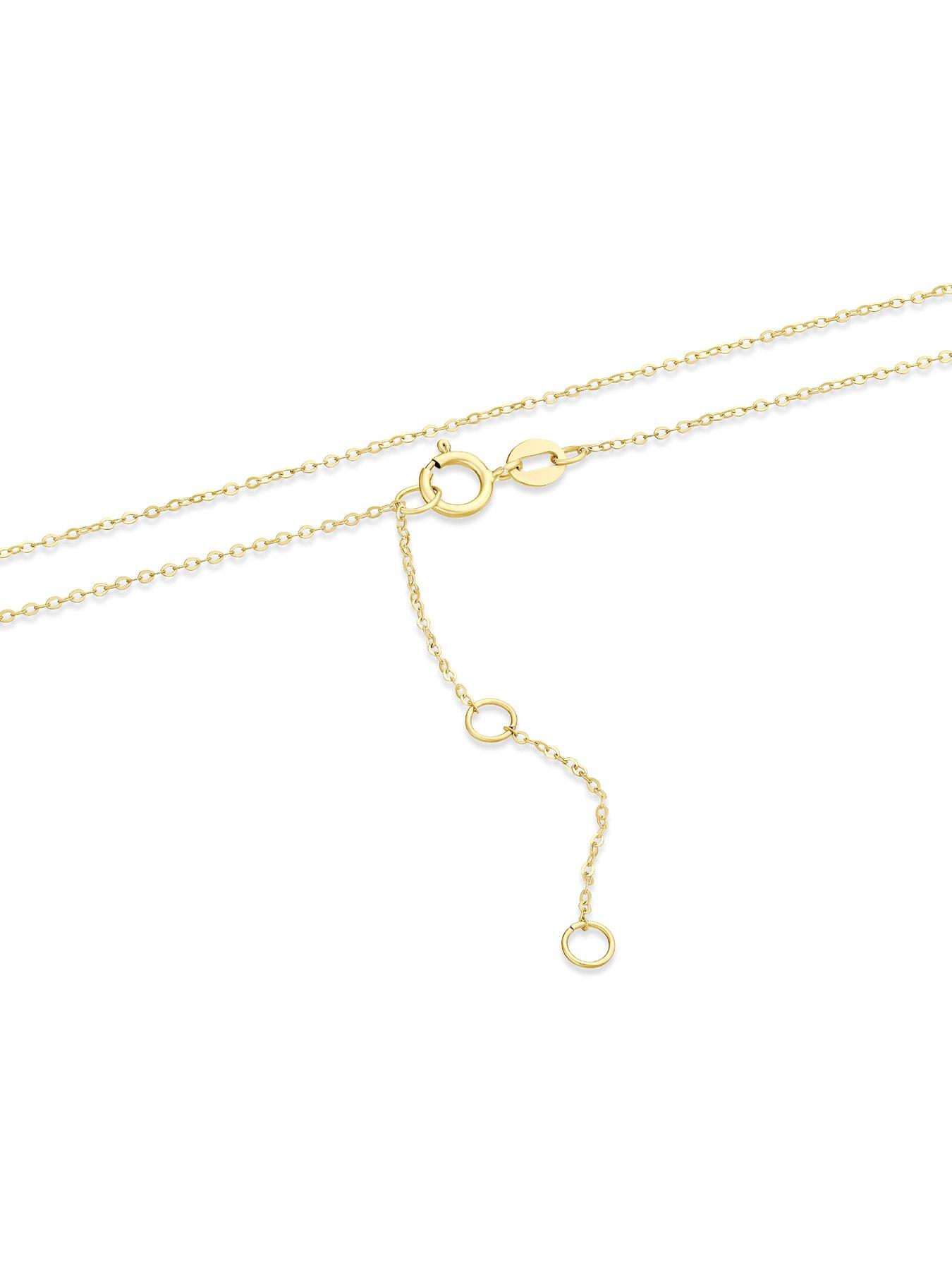 Image 3 of 3 of Ernest Jones 9ct Yellow Gold Polished Open Teardrop Pendant