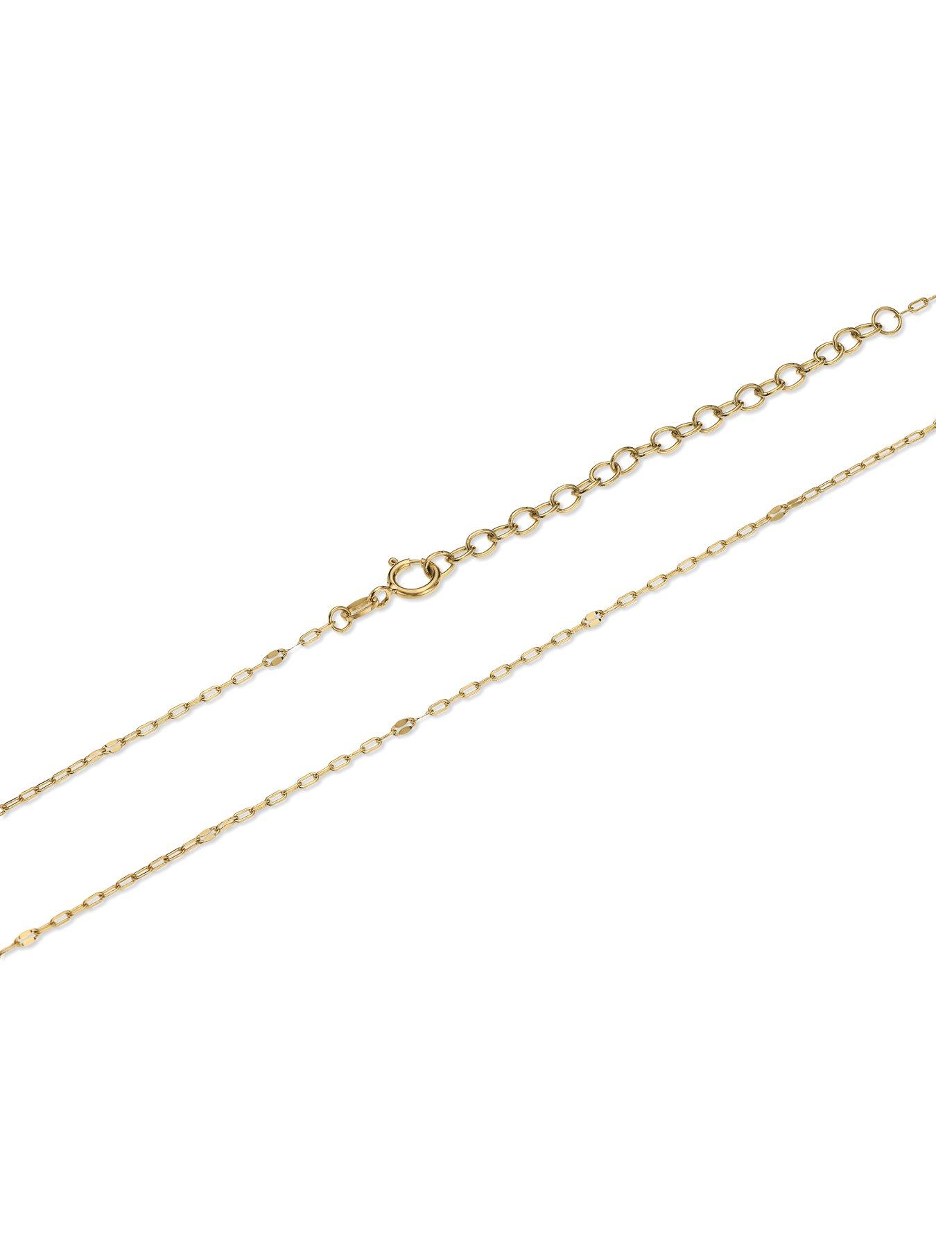 Image 3 of 3 of Ernest Jones 9ct Yellow Gold Anchor Link Pendant Necklace