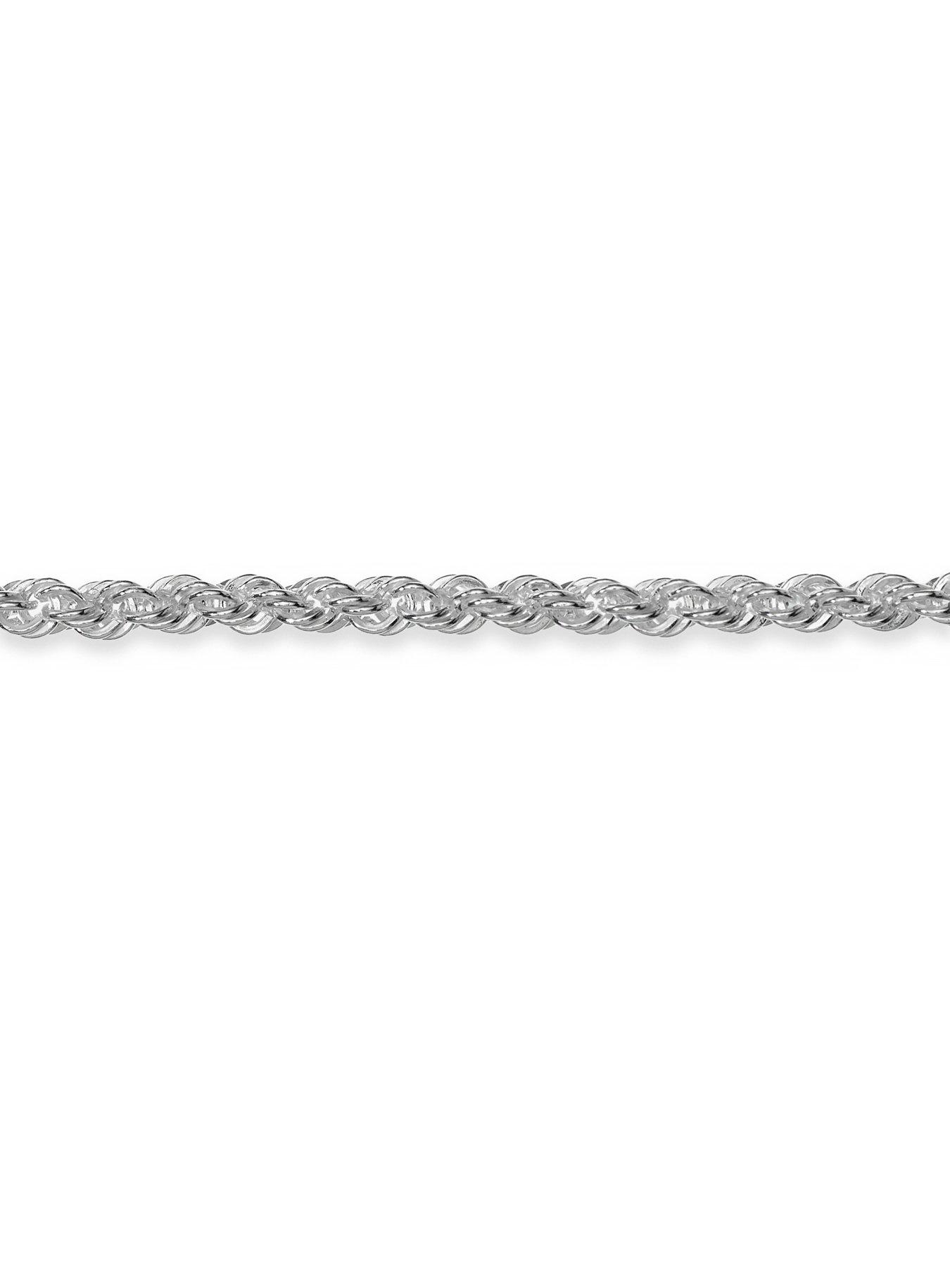 Image 2 of 3 of Ernest Jones Sterling Silver Rope Bolo Bracelet