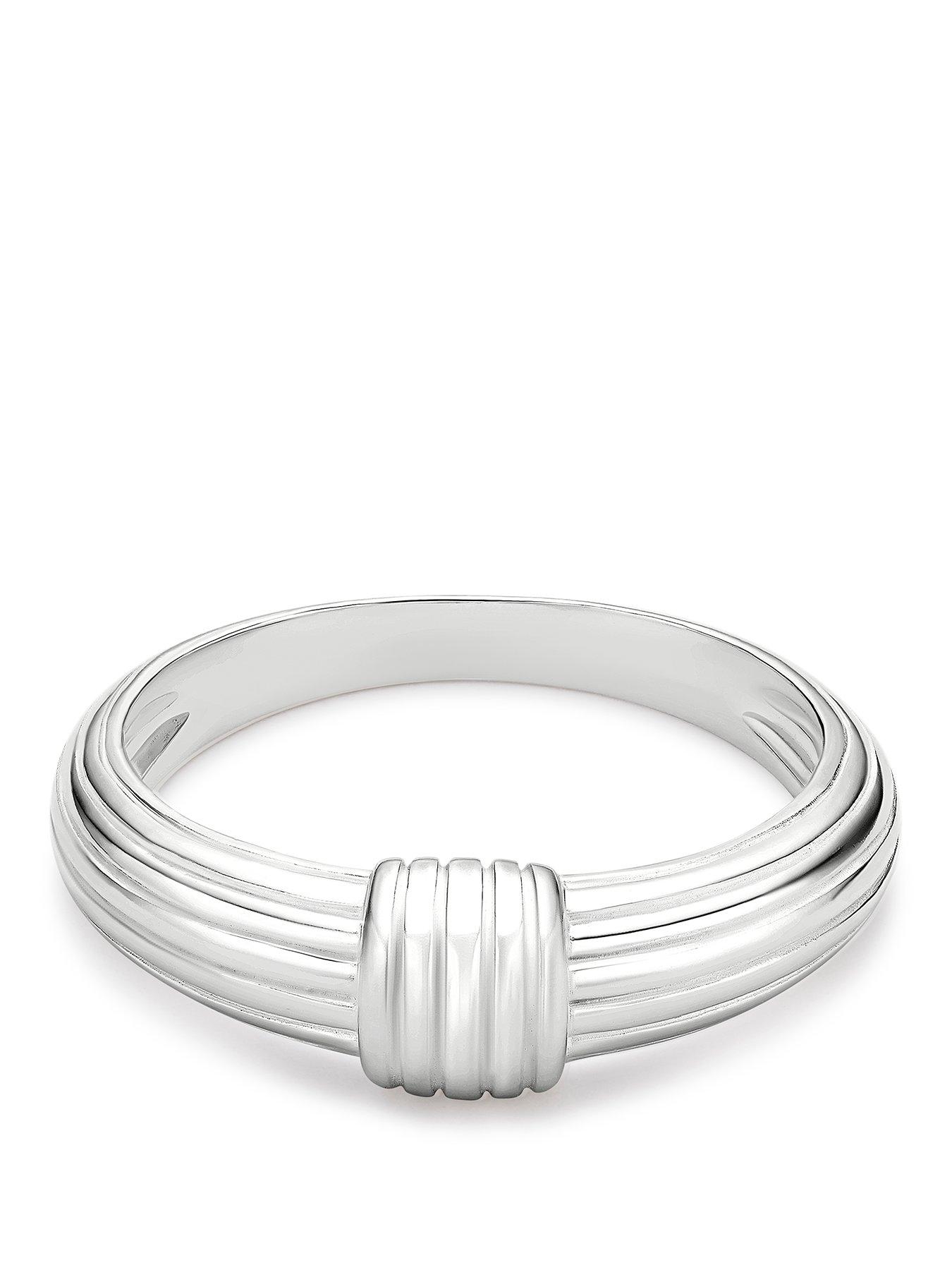 Image 1 of 3 of Ernest Jones Sterling Silver Wrap Ring