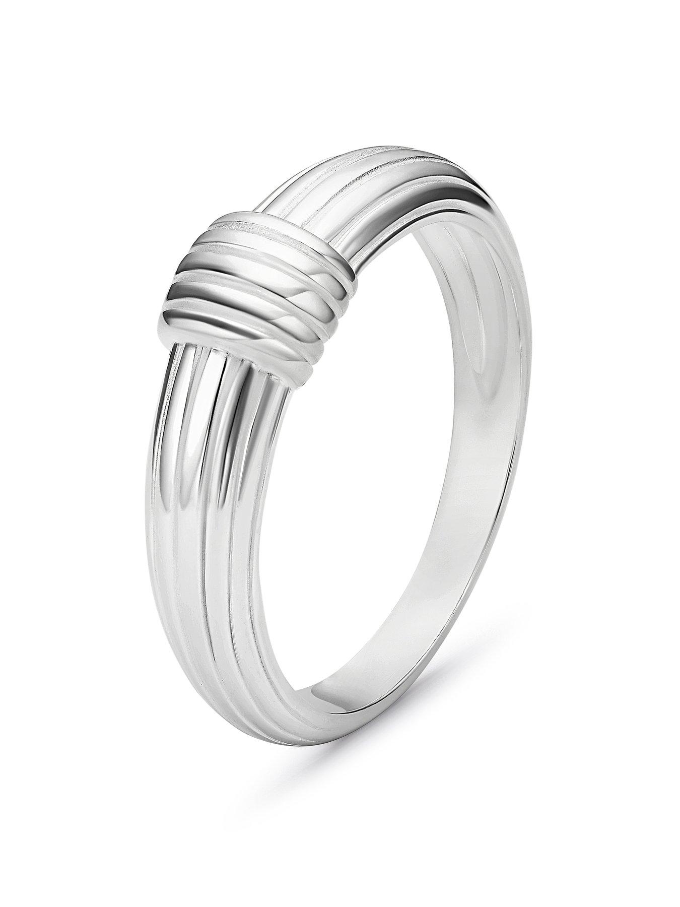 Image 2 of 3 of Ernest Jones Sterling Silver Wrap Ring