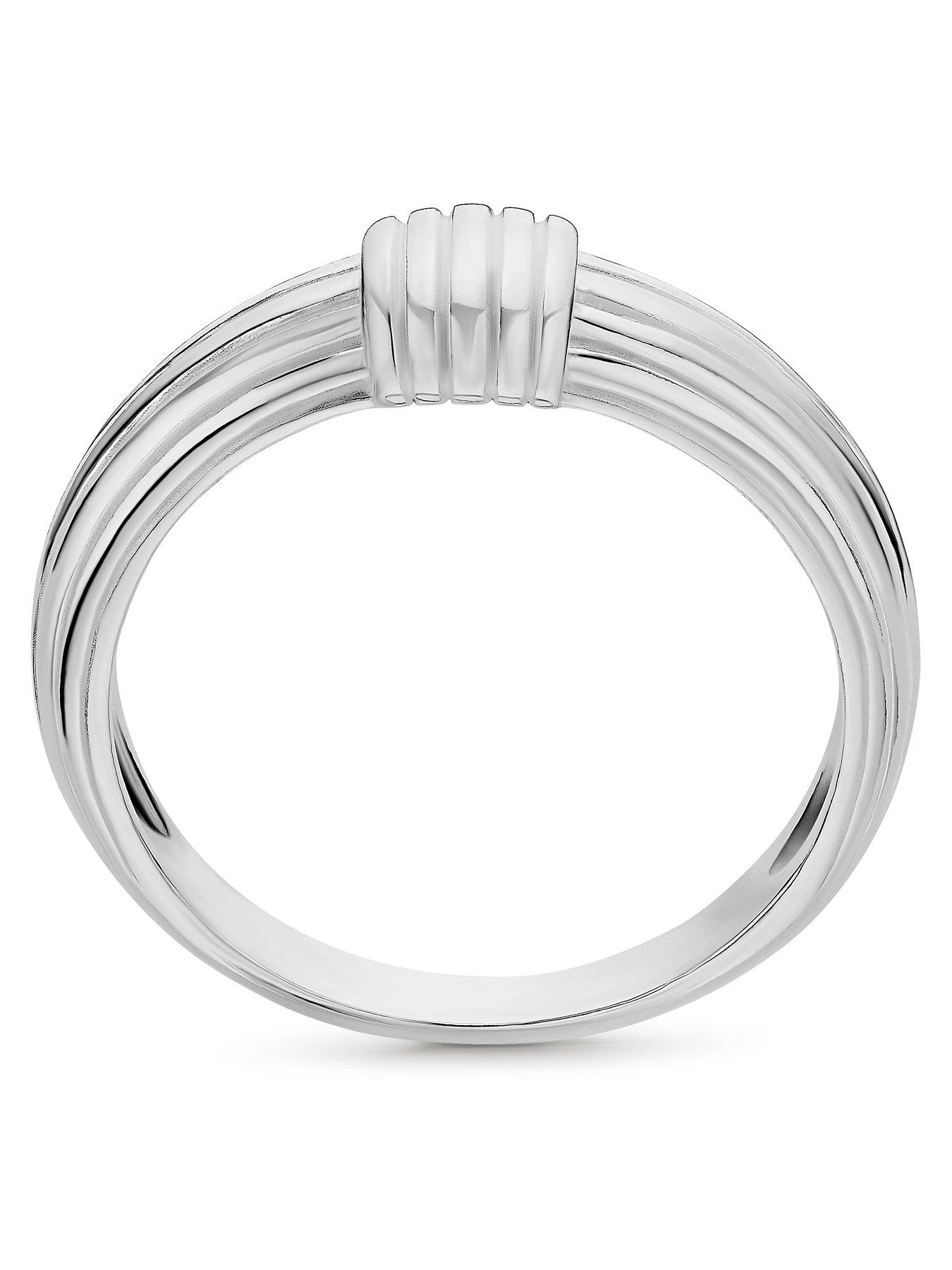 Image 3 of 3 of Ernest Jones Sterling Silver Wrap Ring