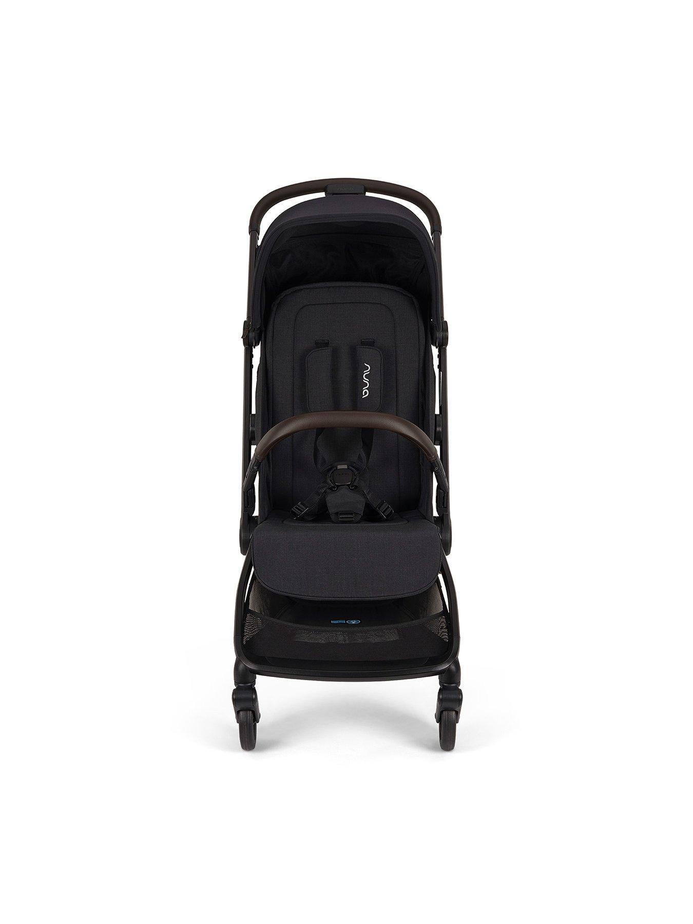 Image 2 of 7 of Nuna VIAA cabn Compact Travel Stroller - Caviar