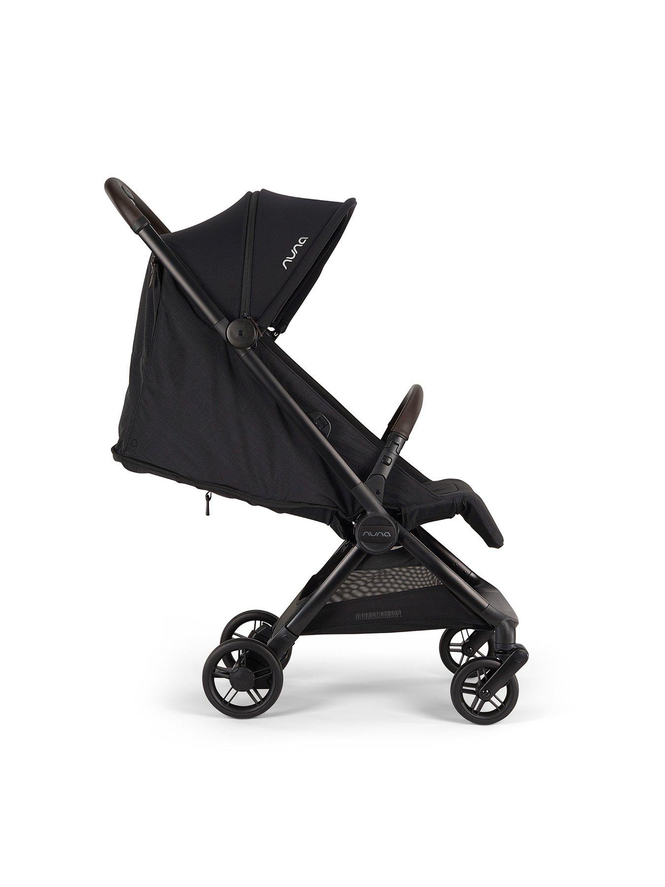 Image 4 of 7 of Nuna VIAA cabn Compact Travel Stroller - Caviar